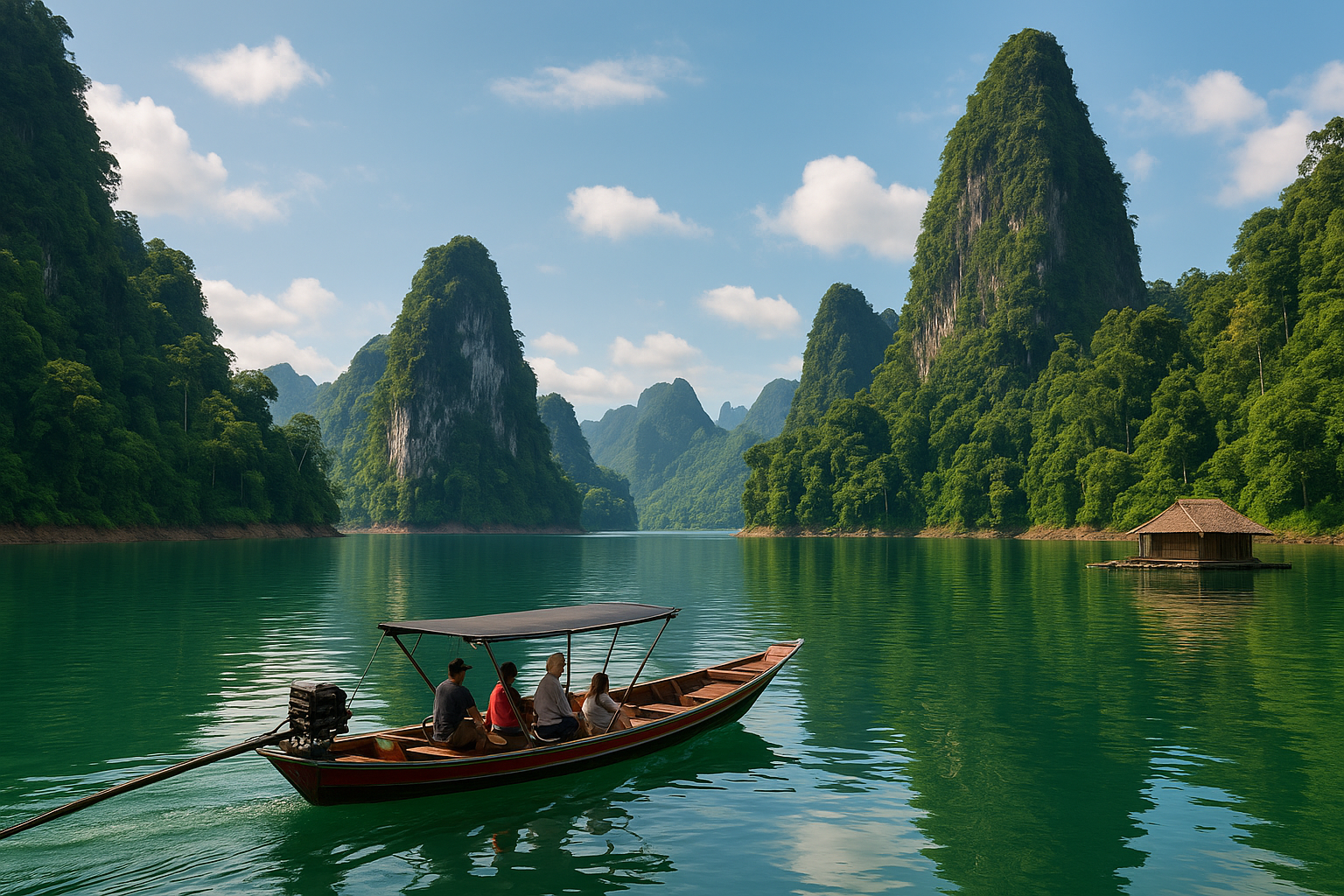 Jezioro Cheow Lan: rejs, punkty widokowe, nocleg