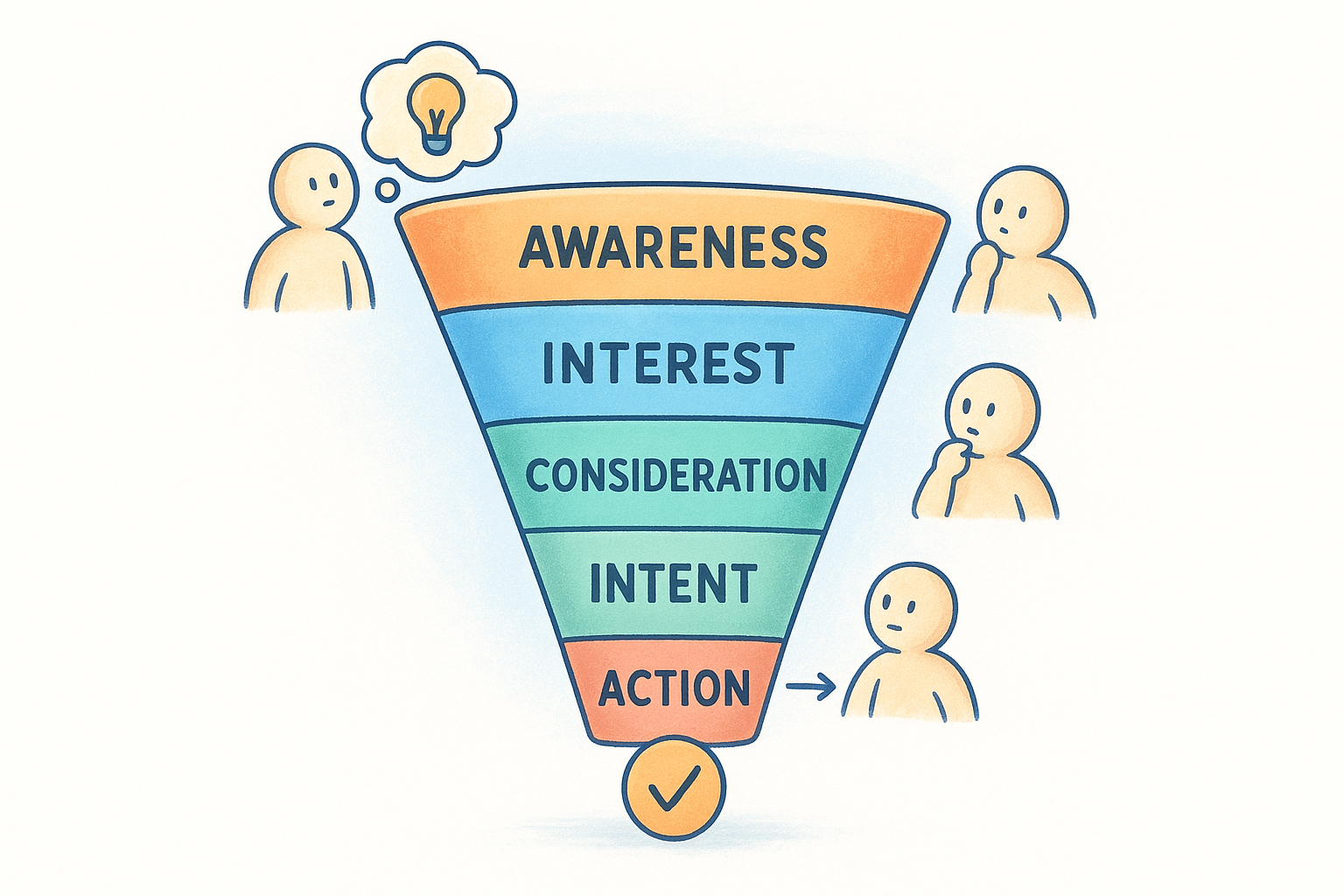 The stages every funnel shares