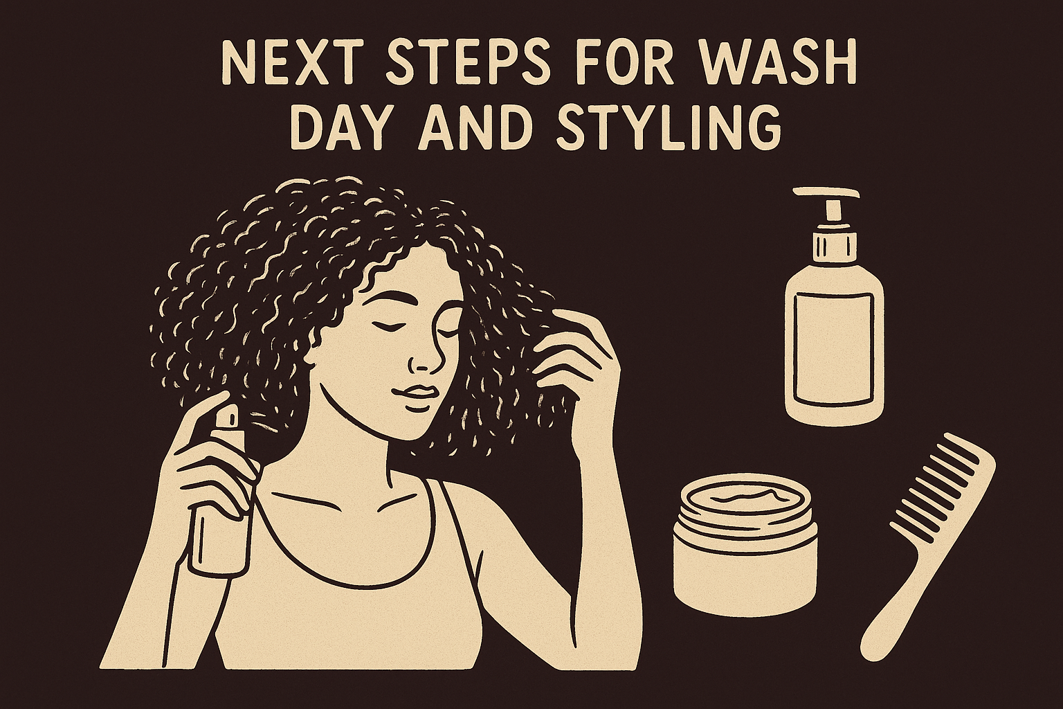 Next steps for wash day and styling