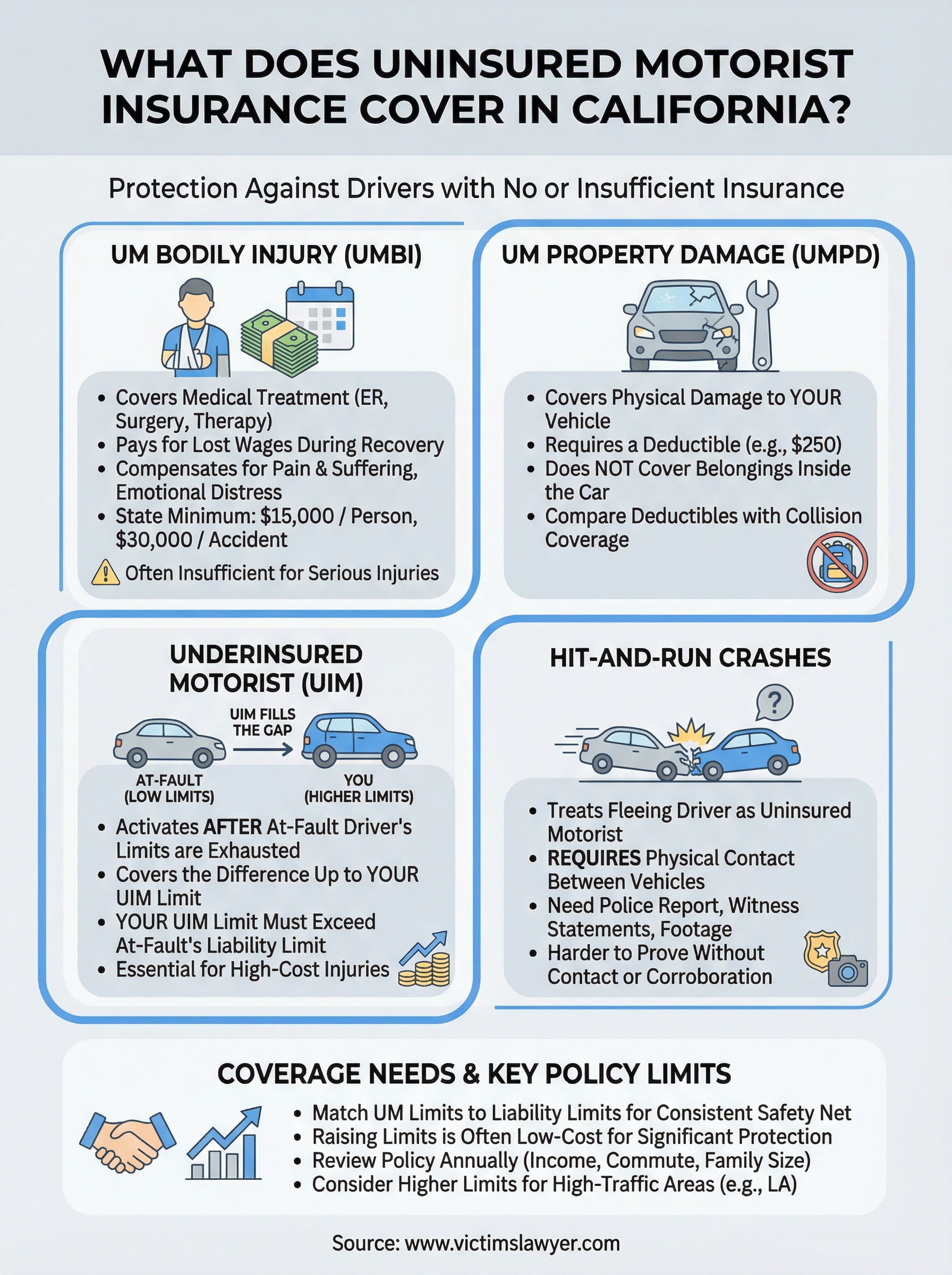 what does uninsured motorist insurance cover infographic