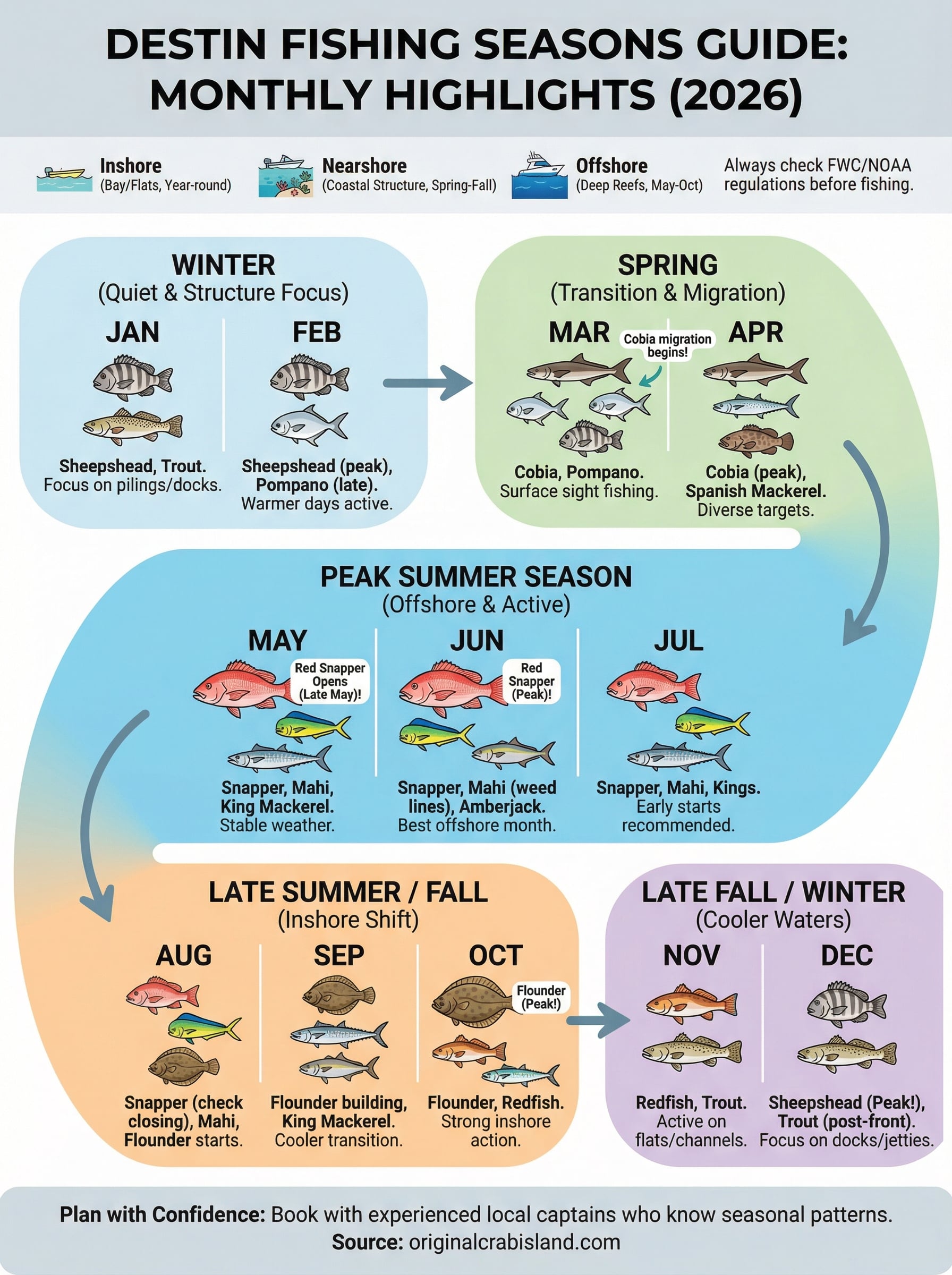 what fish are in season in destin infographic