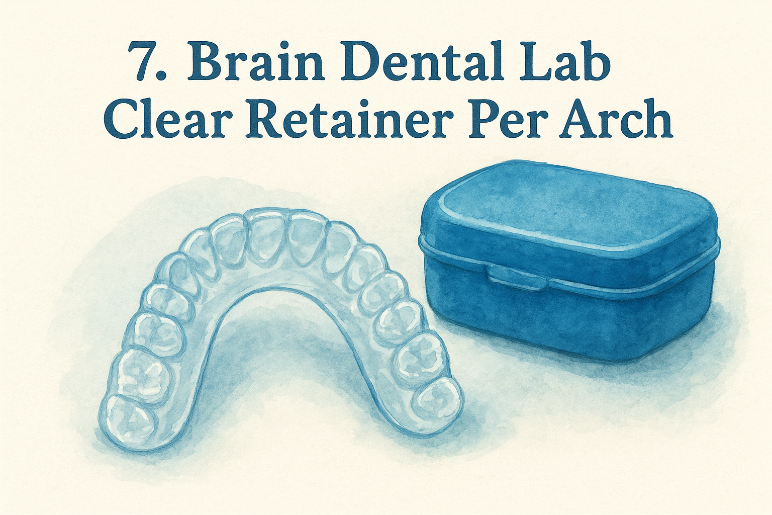 7. Brain Dental Lab Clear Retainer Per Arch
