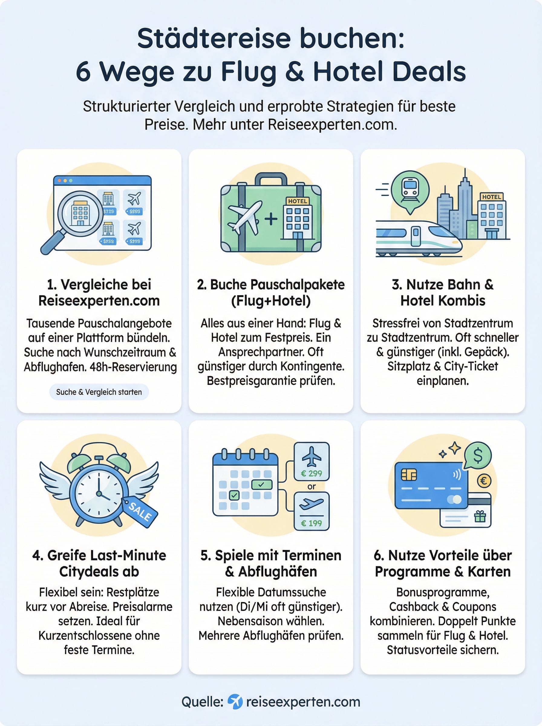 st&auml;dtereise buchen infographic