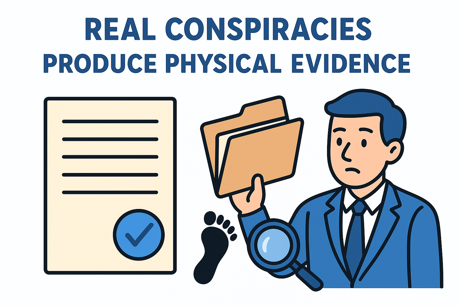 Real conspiracies produce physical evidence