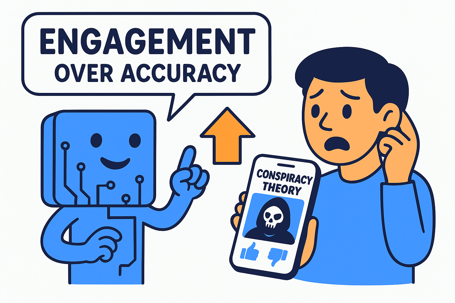 Algorithms reward engagement over accuracy