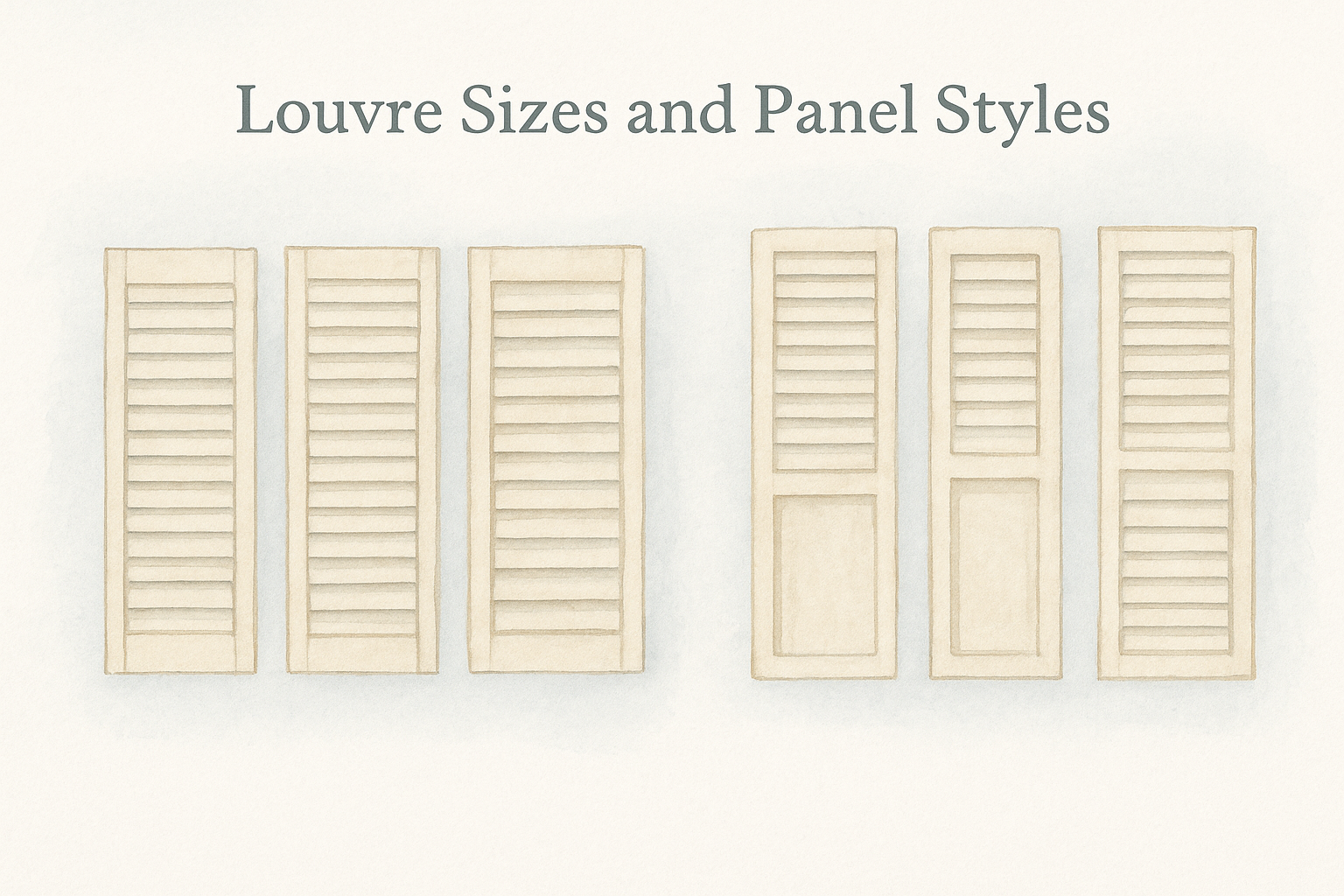 Louvre Sizes and Panel Styles