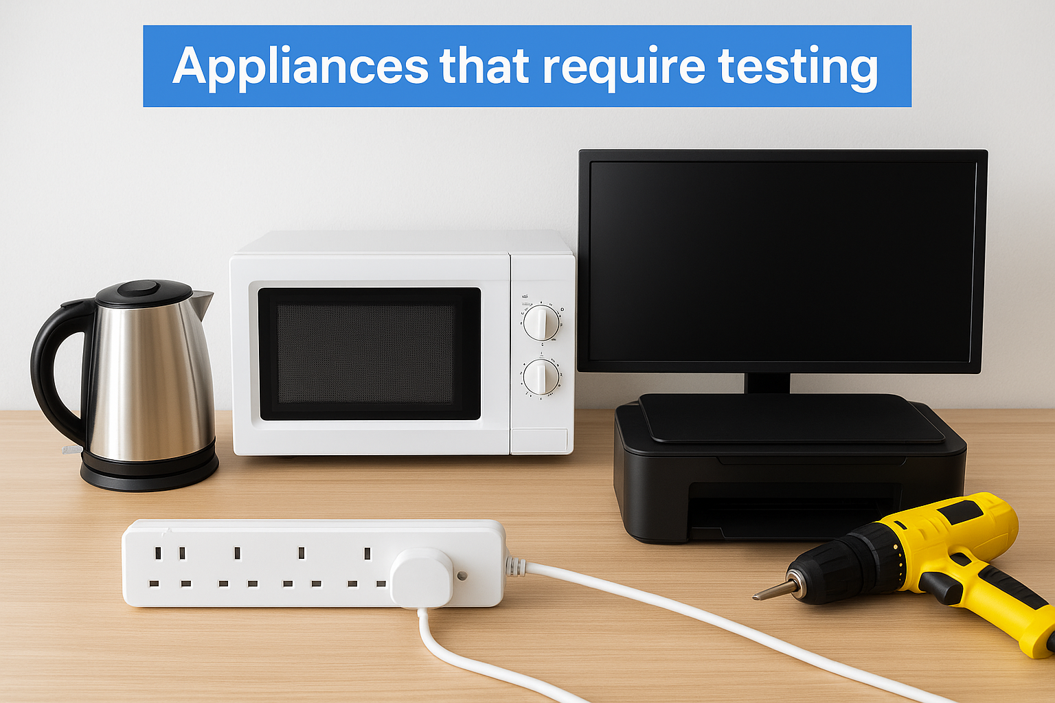 Appliances that require testing