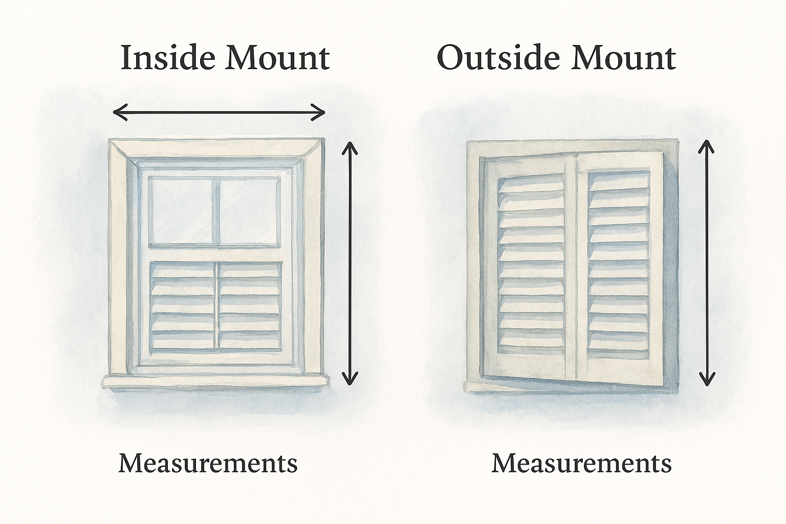 Inside vs. Outside Mount Measurements