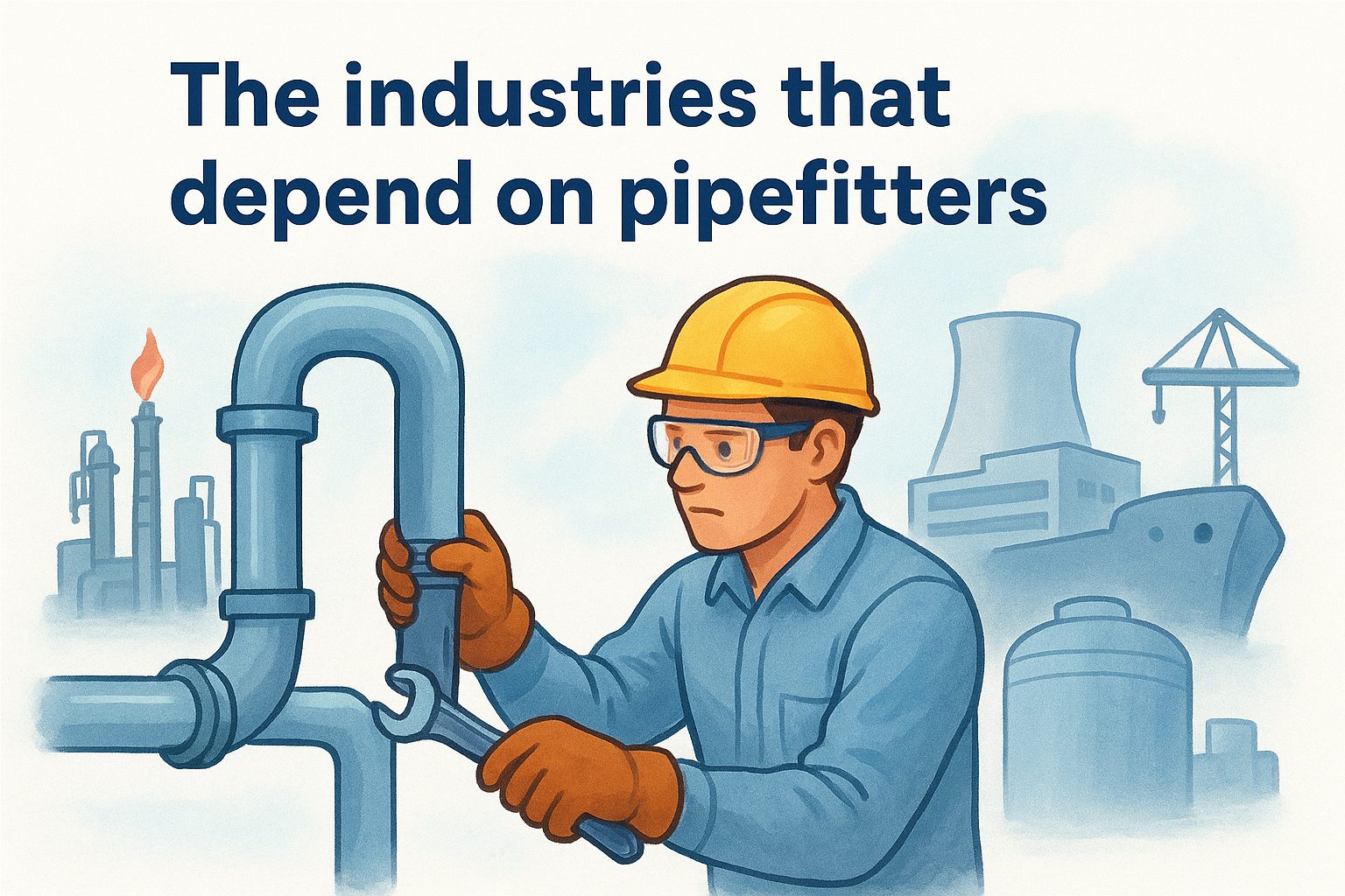 The industries that depend on pipefitters