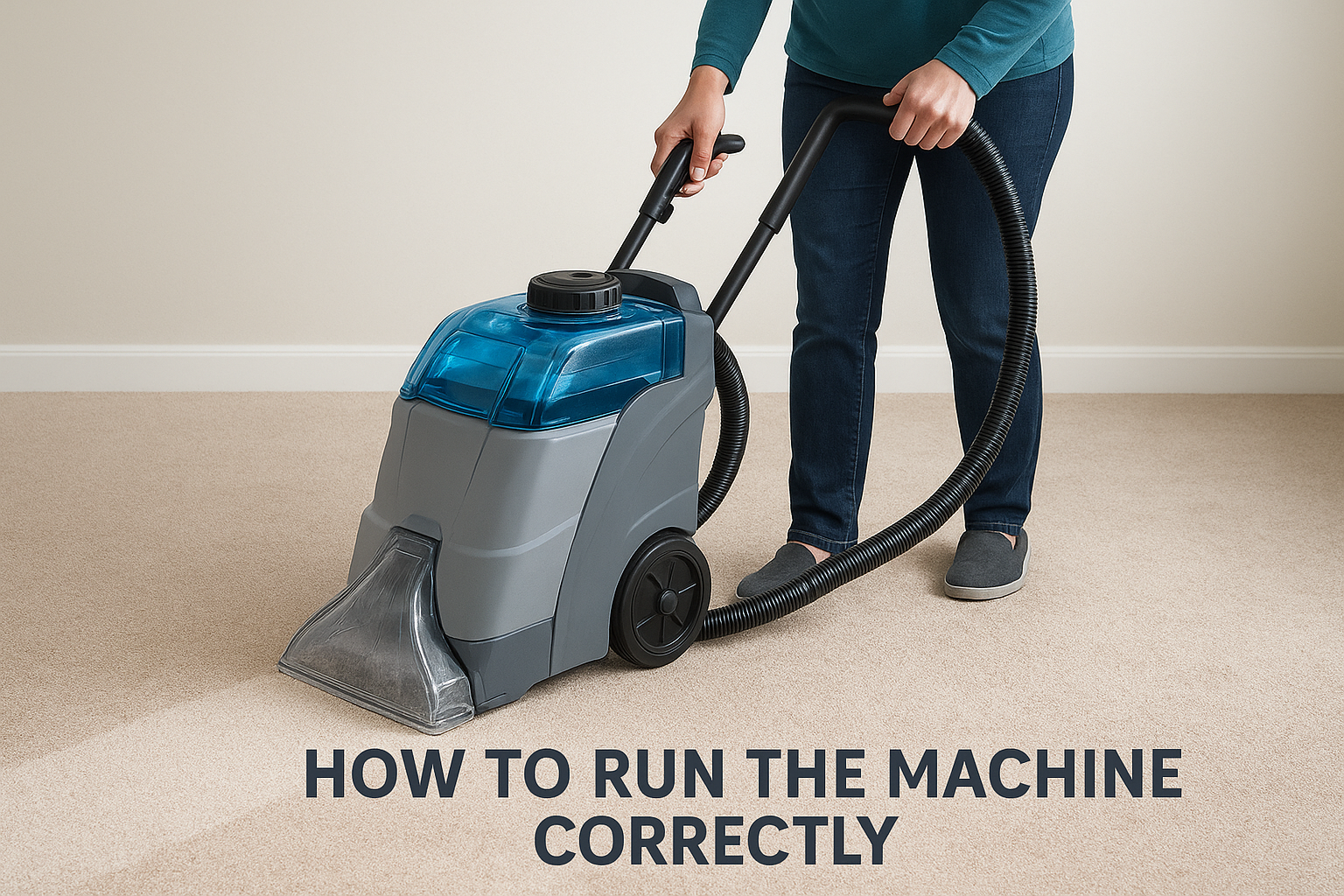 How to run the machine correctly