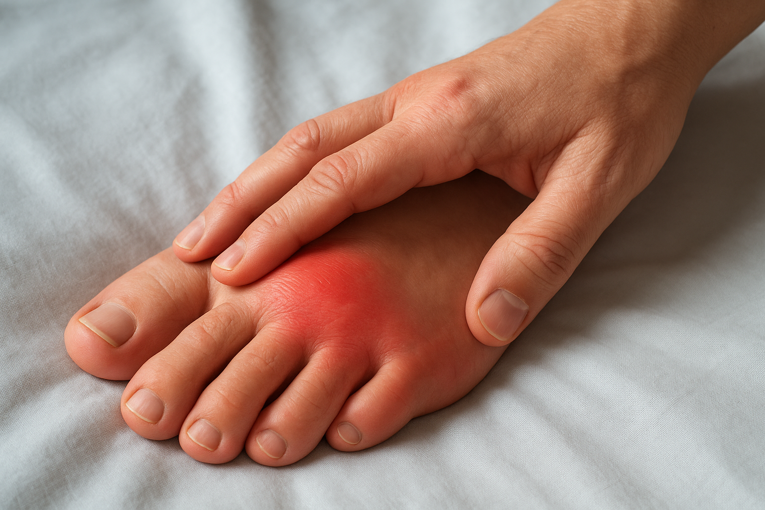 How a gout attack typically feels