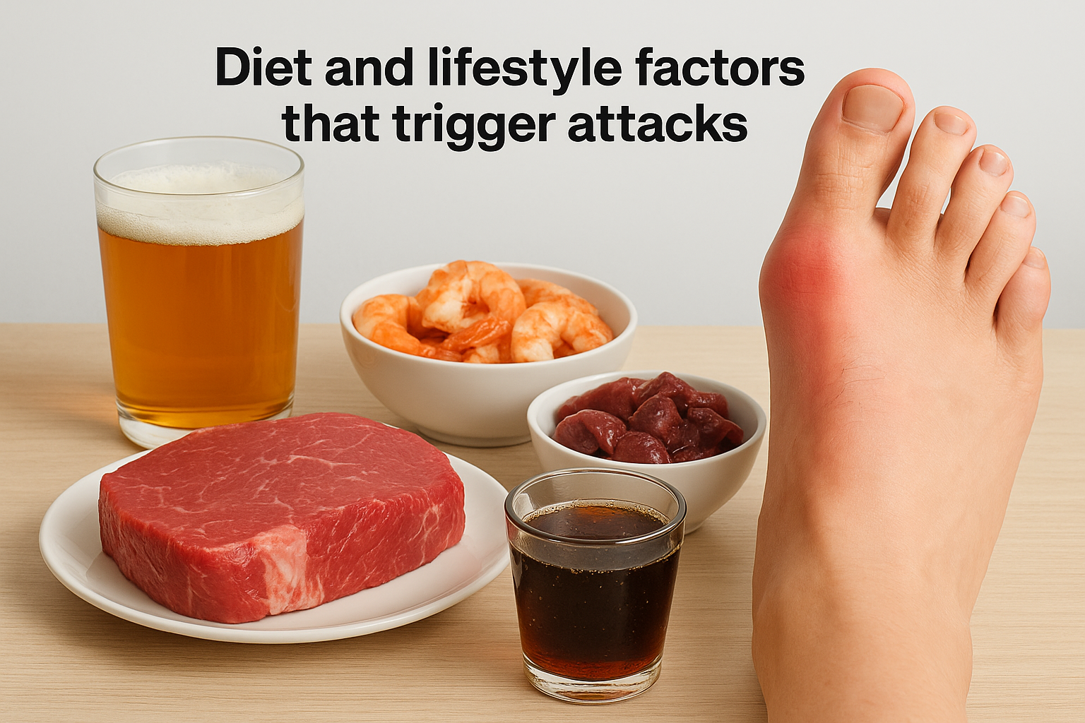 Diet and lifestyle factors that trigger attacks