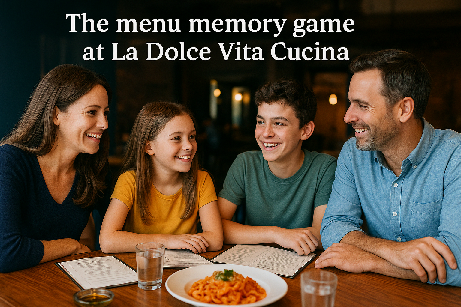 1. The menu memory game at La Dolce Vita Cucina