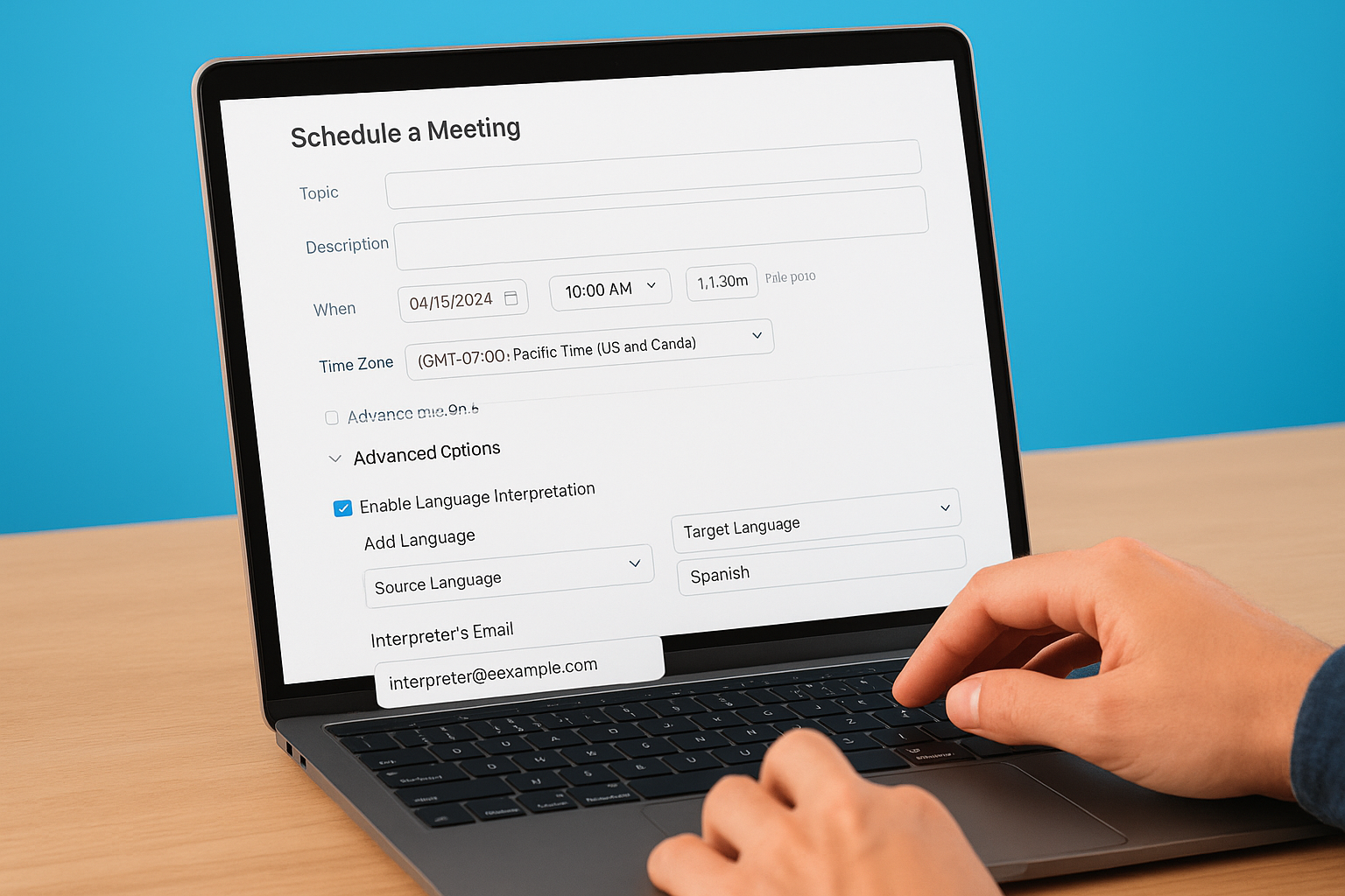 How to add language channels when scheduling