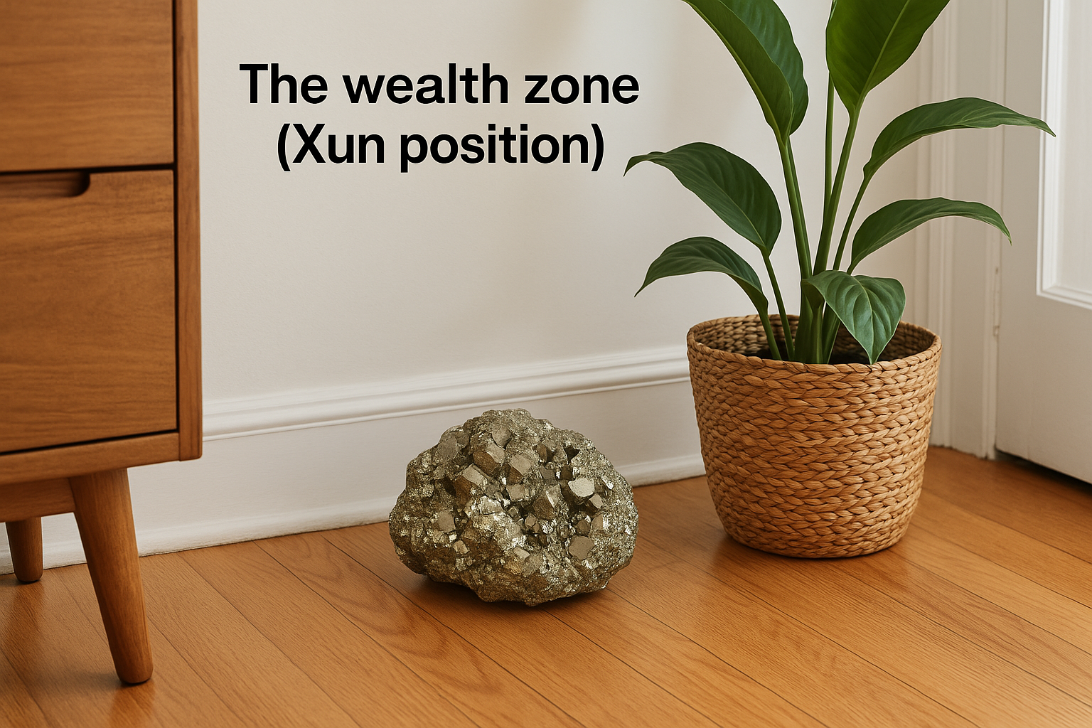 The wealth zone (Xun position)