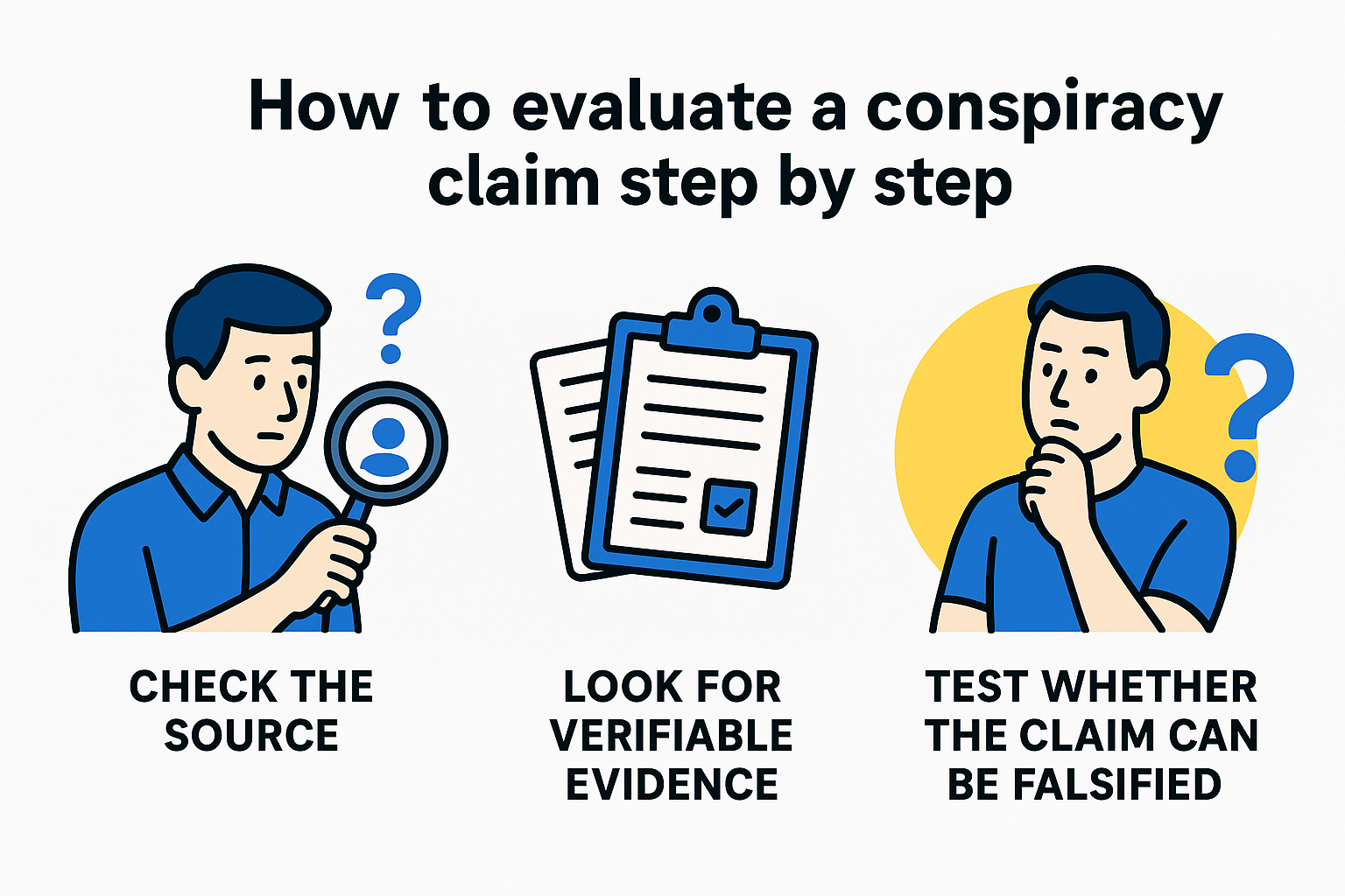 How to evaluate a conspiracy claim step by step