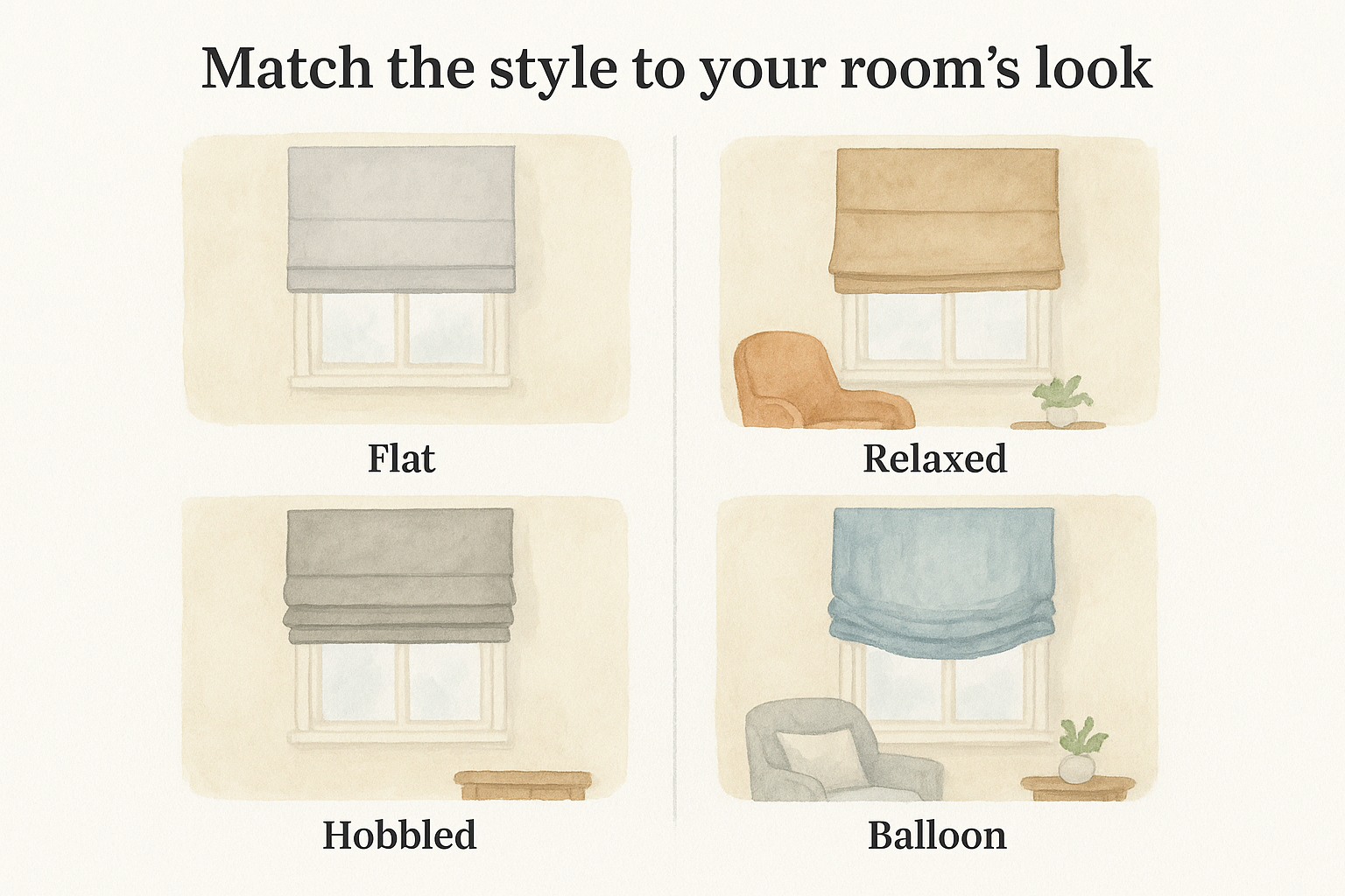 Match the style to your room's look