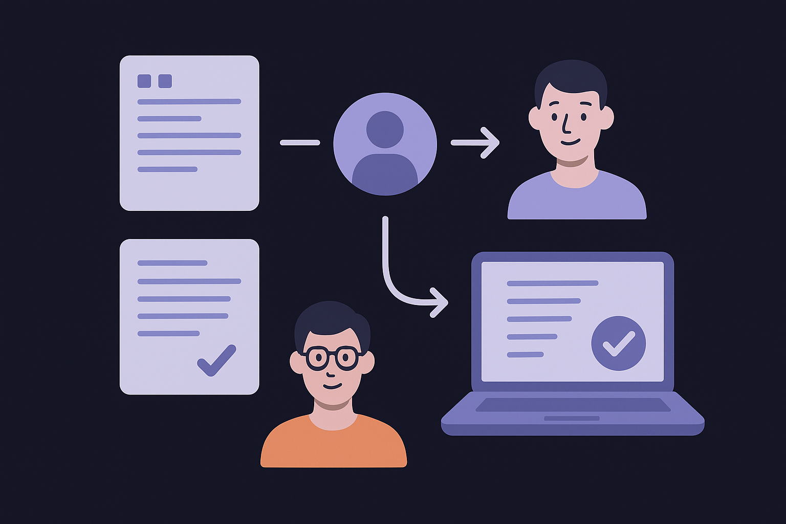 Build a two-stage approval handoff