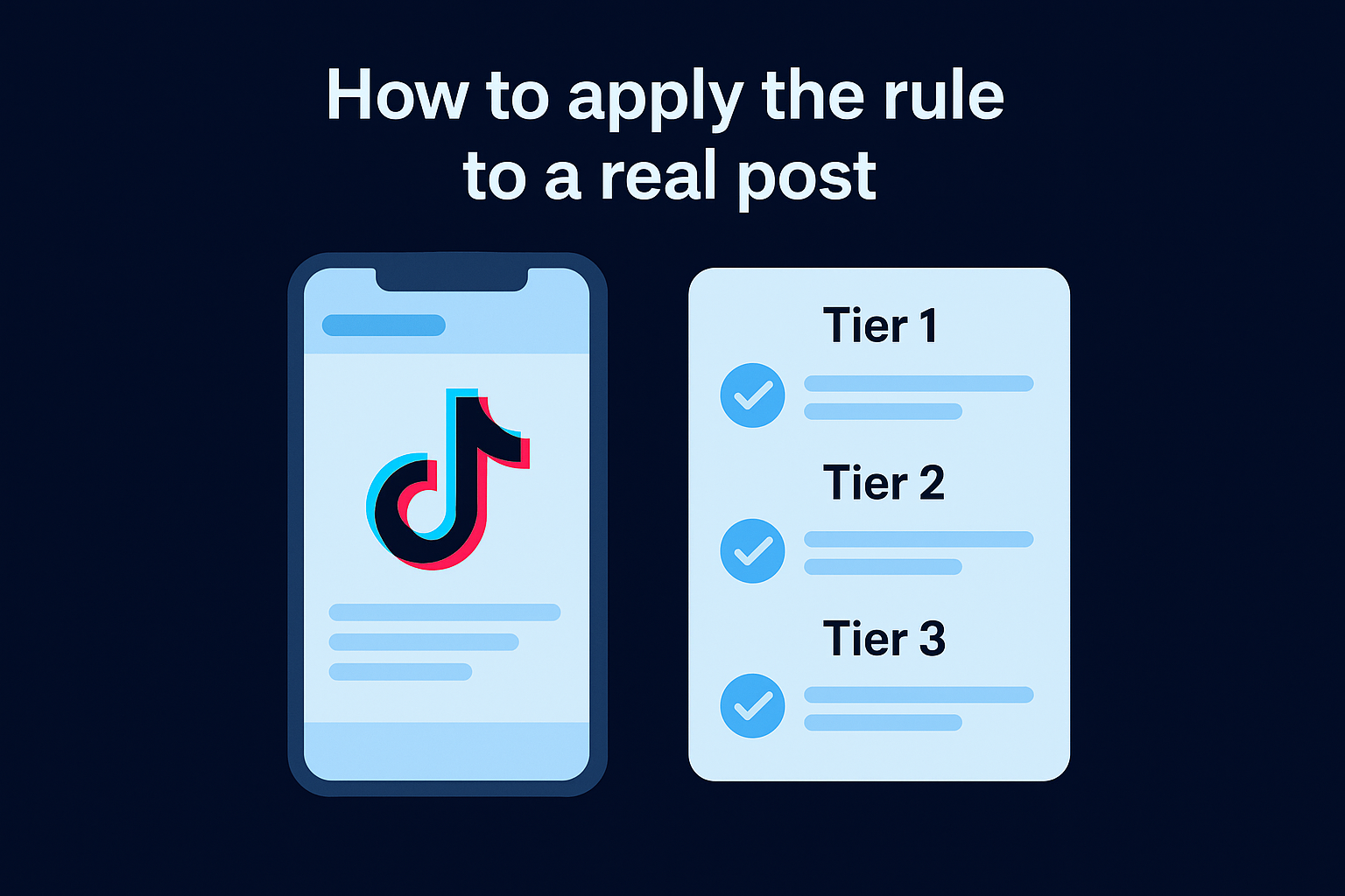 How to apply the rule to a real post