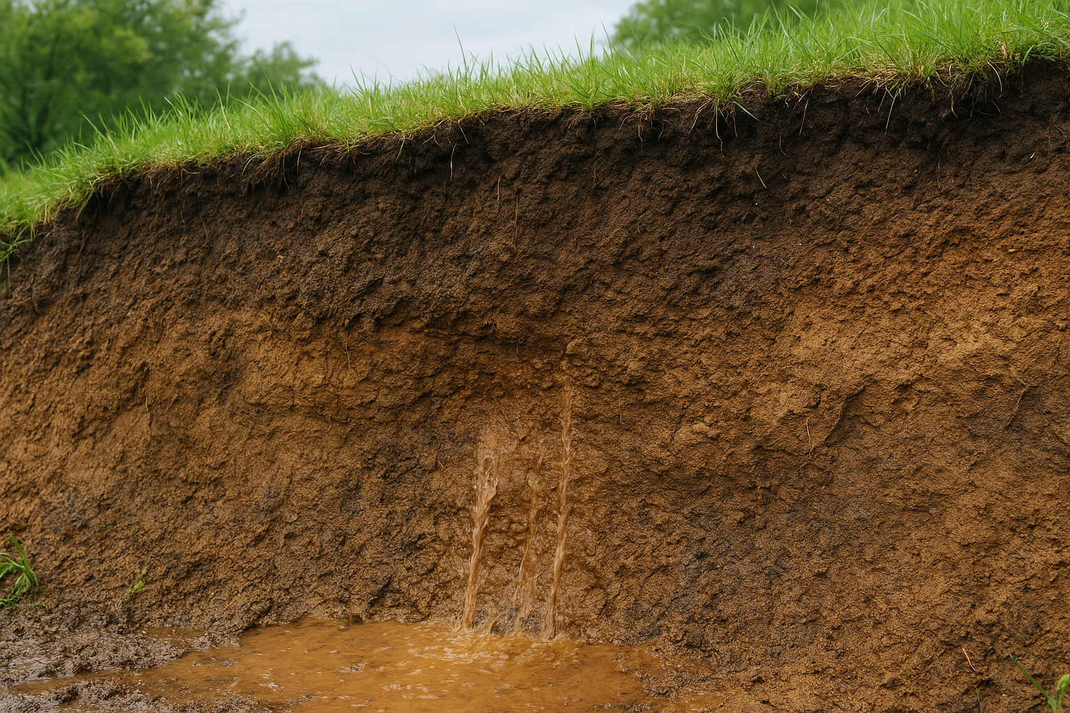 Soil composition and water saturation