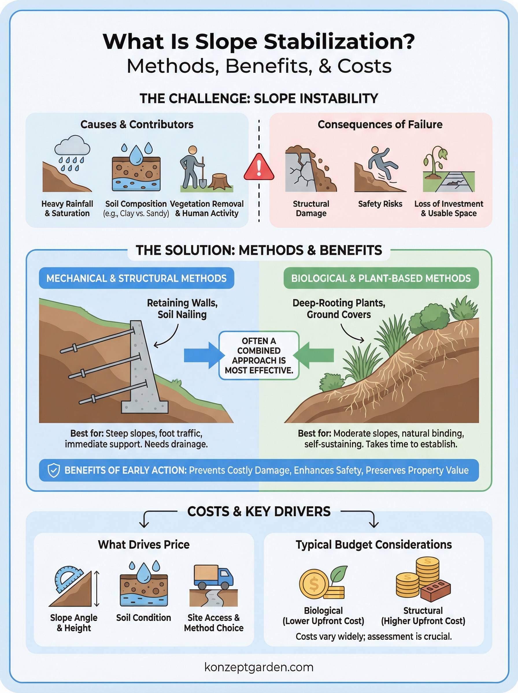 what is slope stabilization infographic