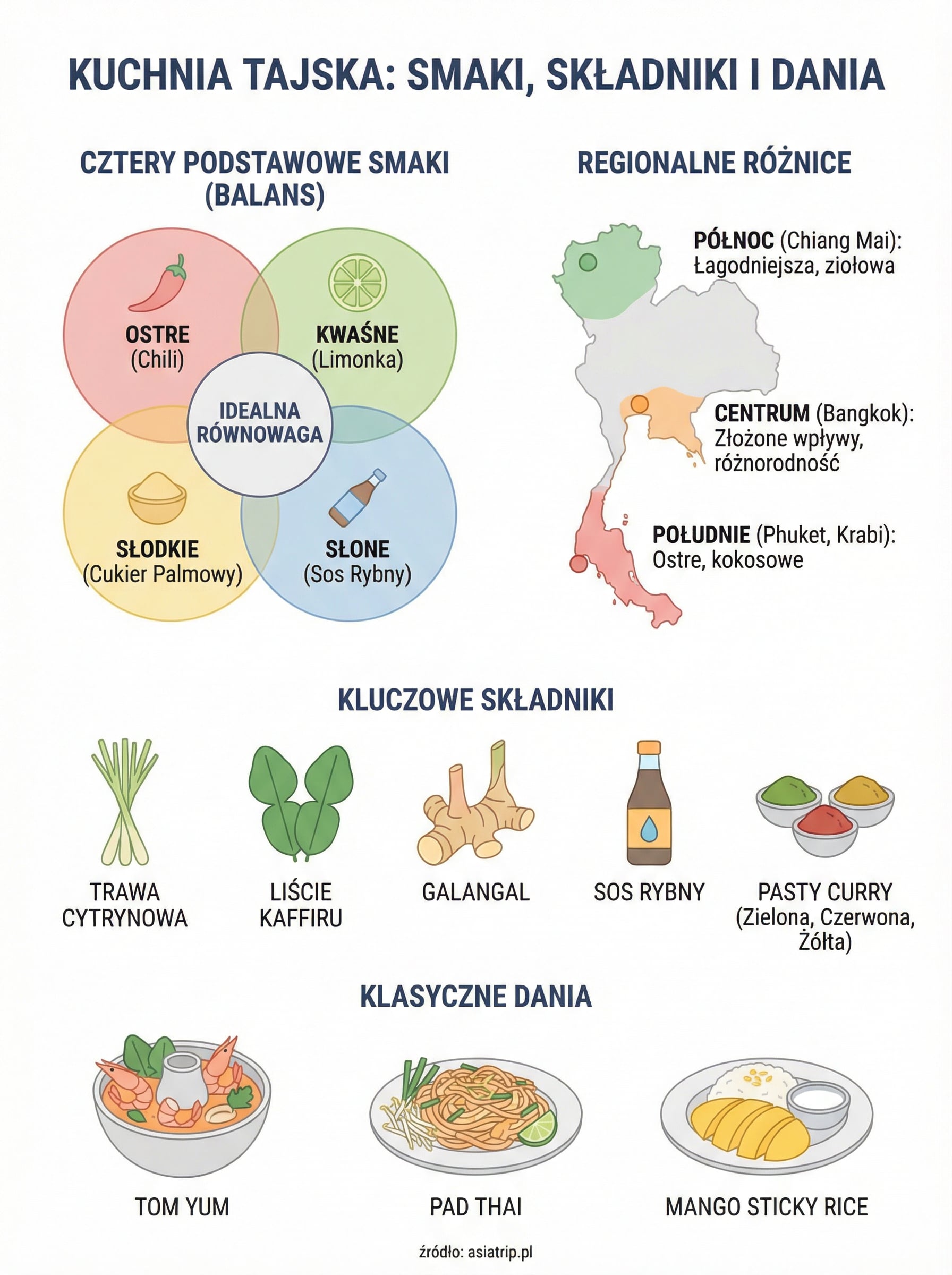 kuchnia tajska infographic