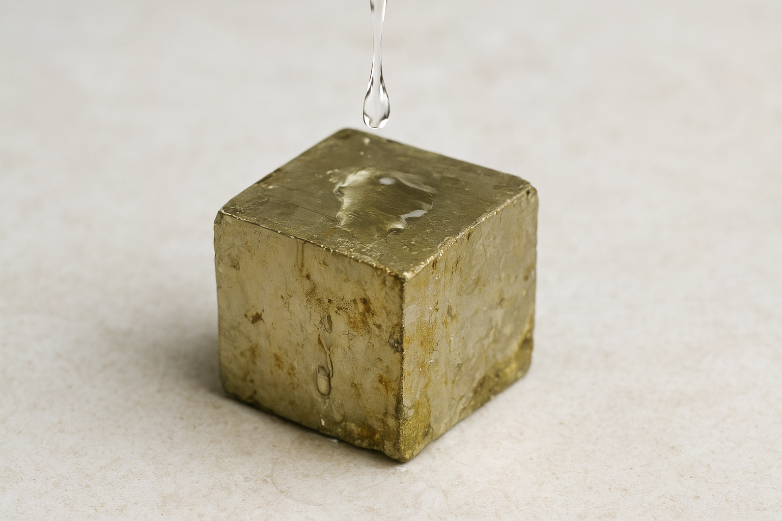 Water is pyrite's biggest threat