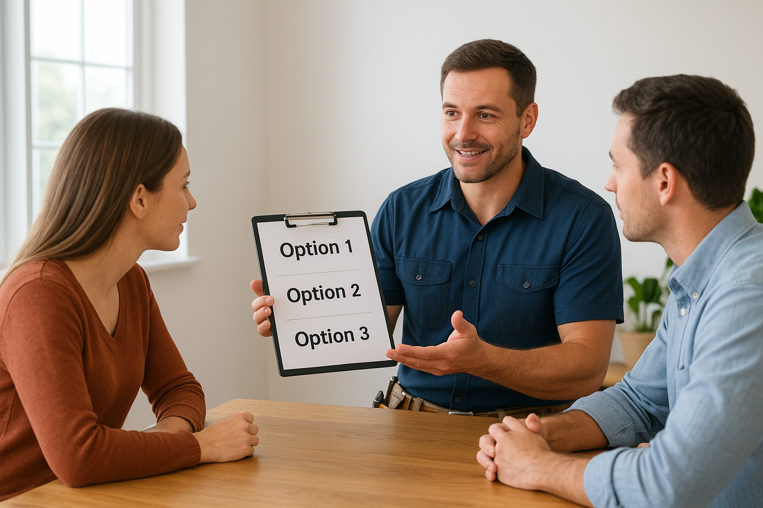 How the three-option model works