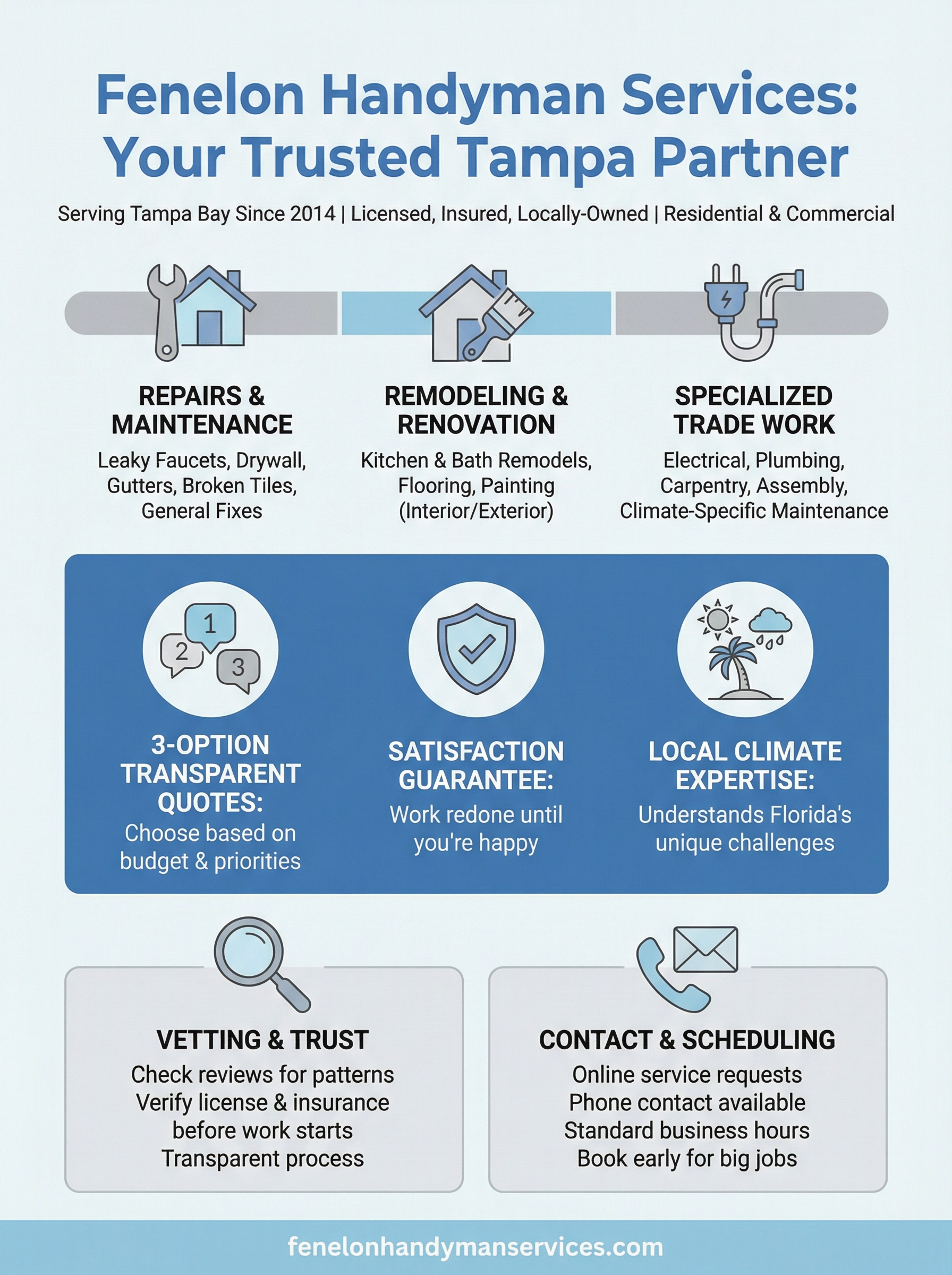 fenelon handyman services infographic