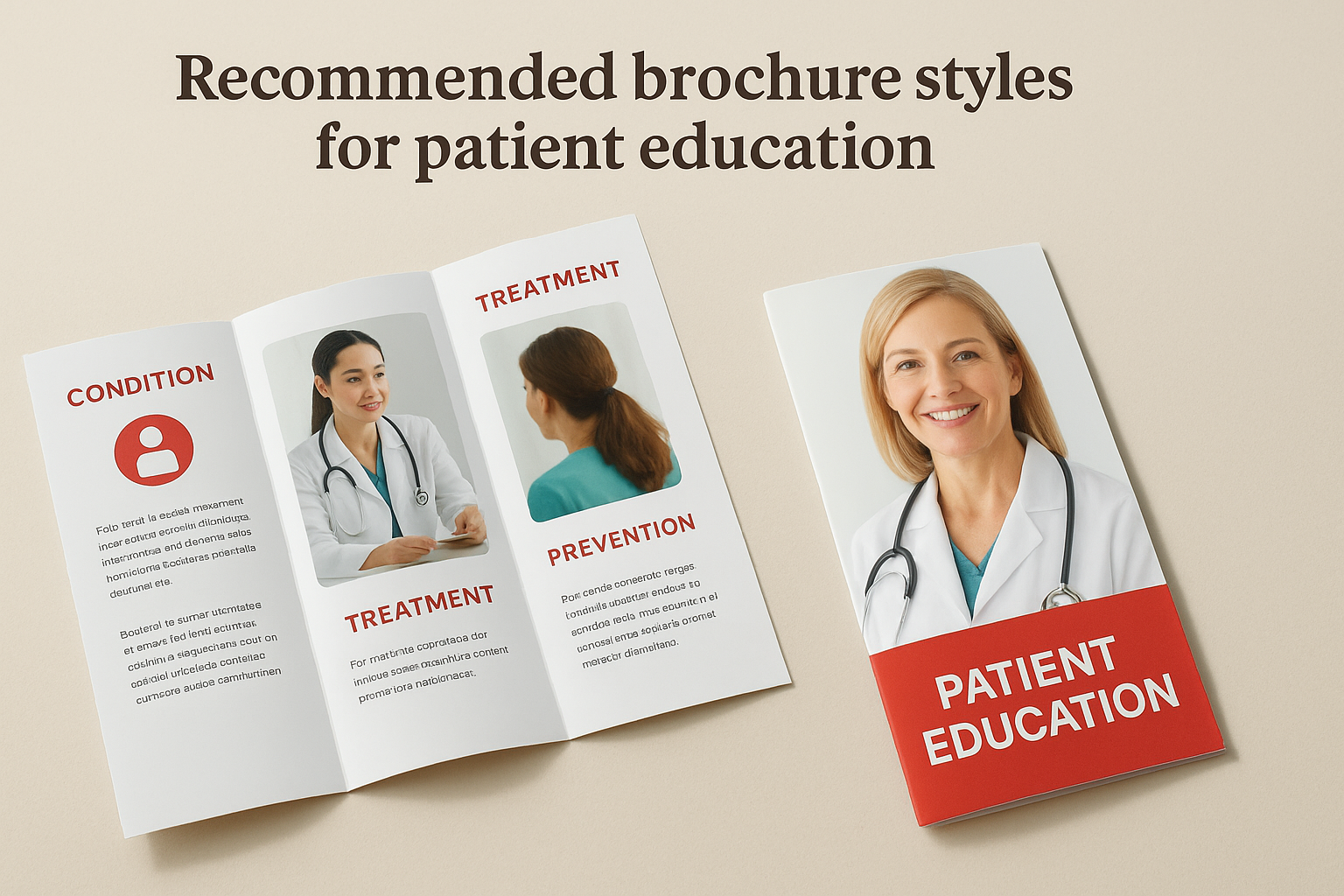 Recommended brochure styles for patient education