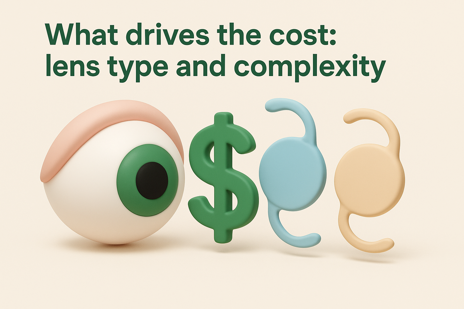 What drives the cost: lens type and complexity