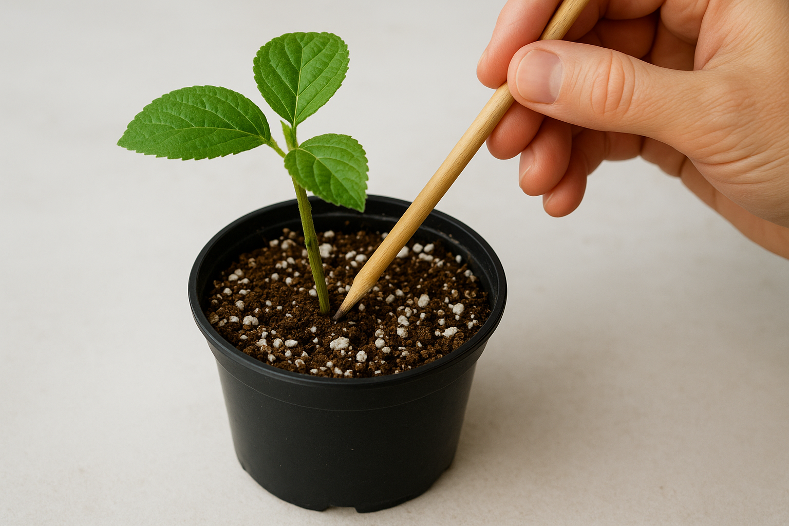 Planting the cutting correctly