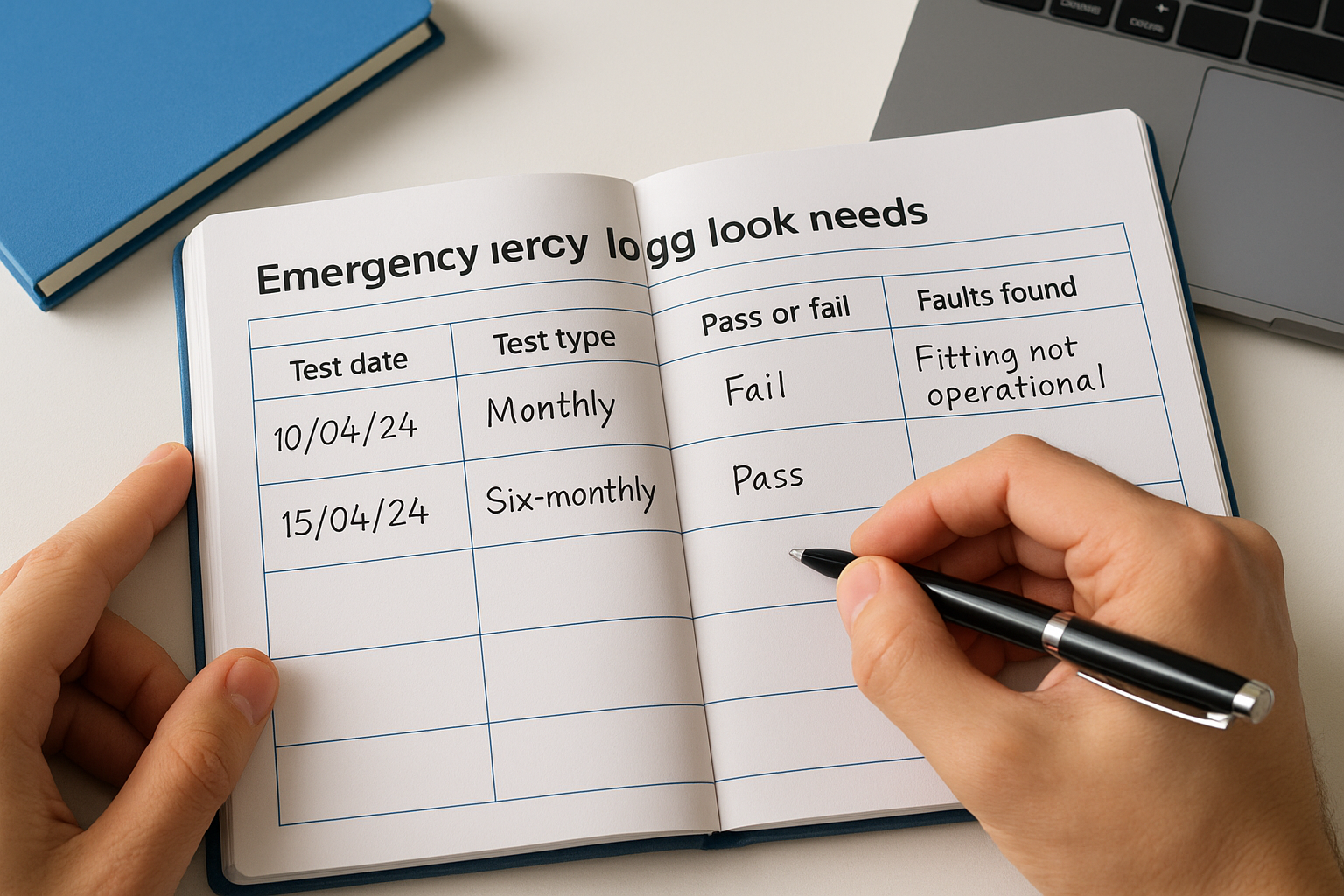 Core entries every log book needs