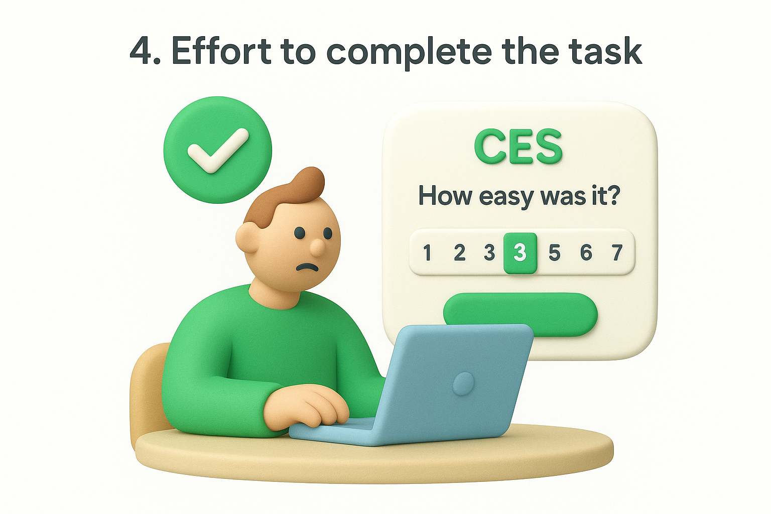 4. Effort to complete the task