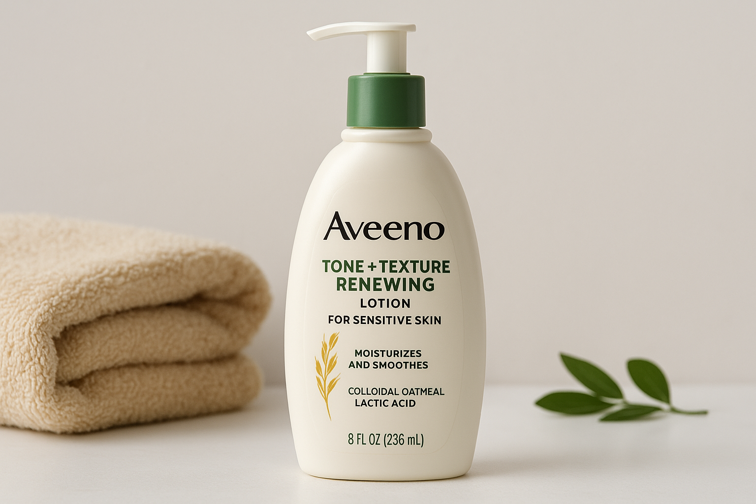4. Aveeno Tone + Texture Renewing Lotion for Sensitive Skin
