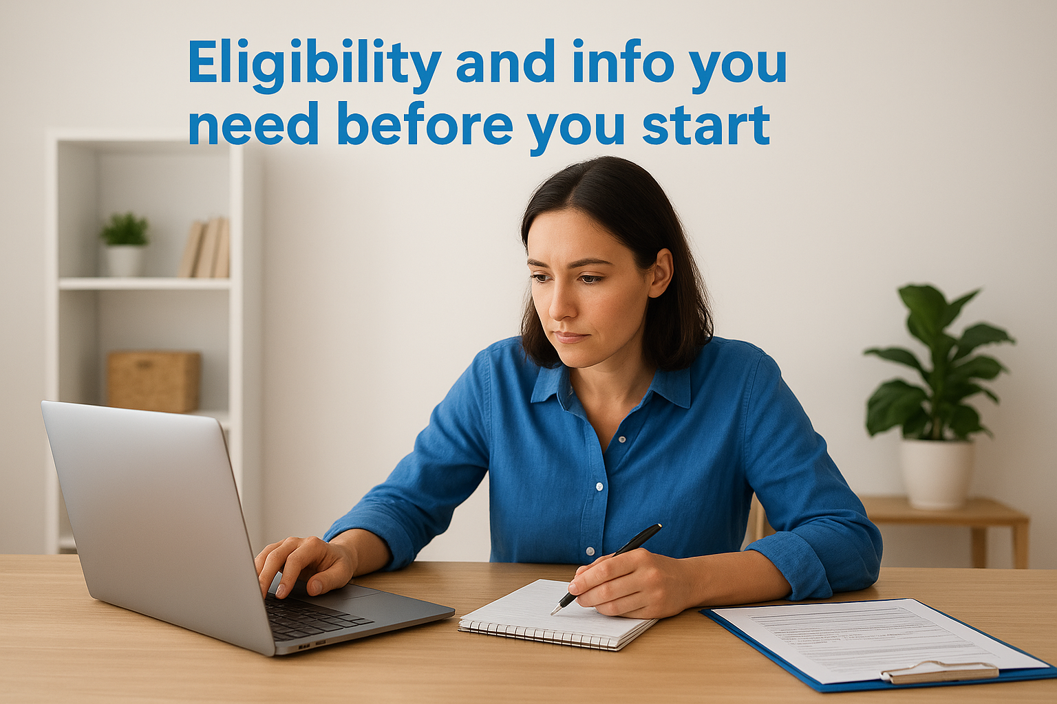 Eligibility and info you need before you start