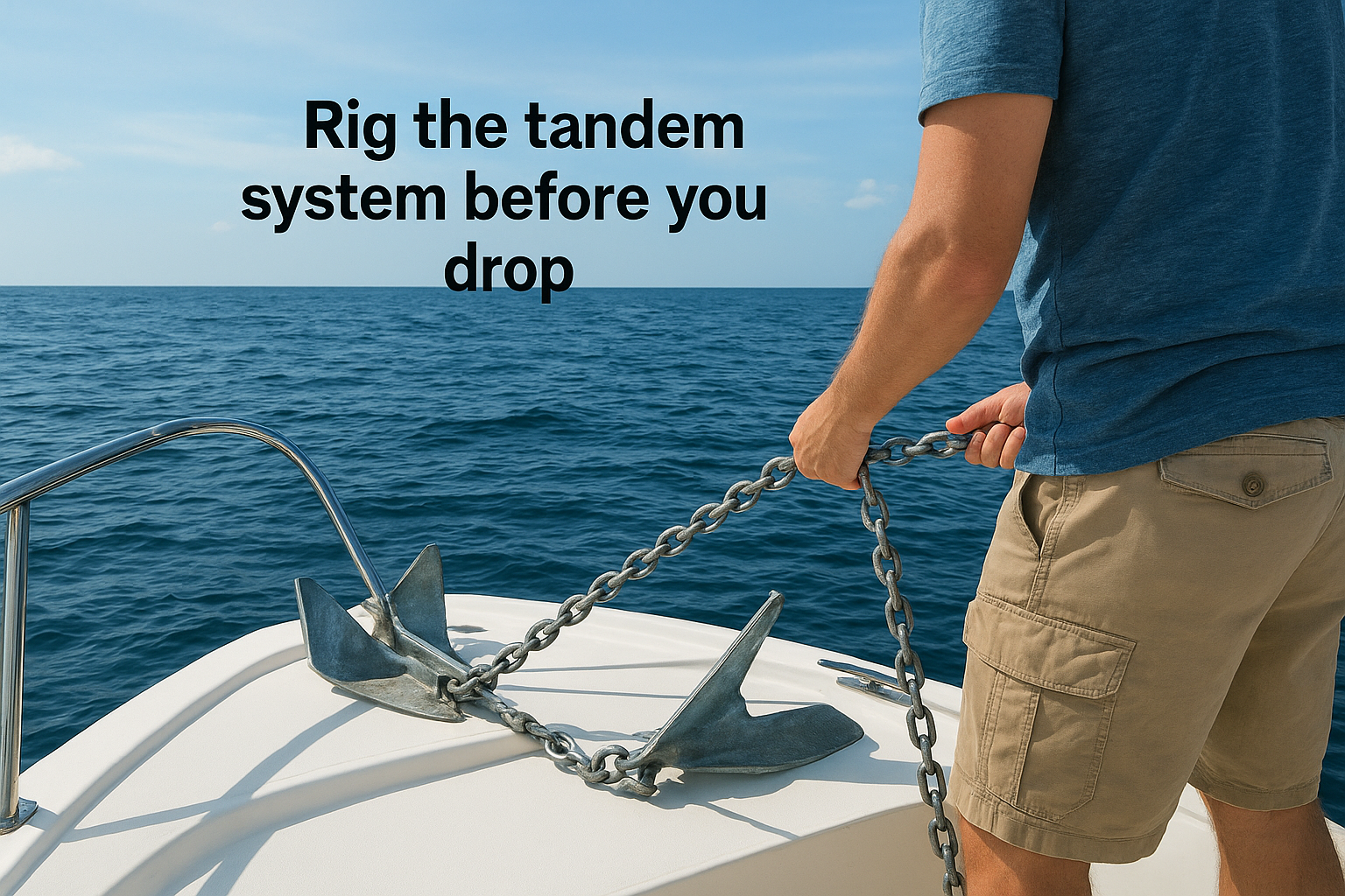 Rig the tandem system before you drop