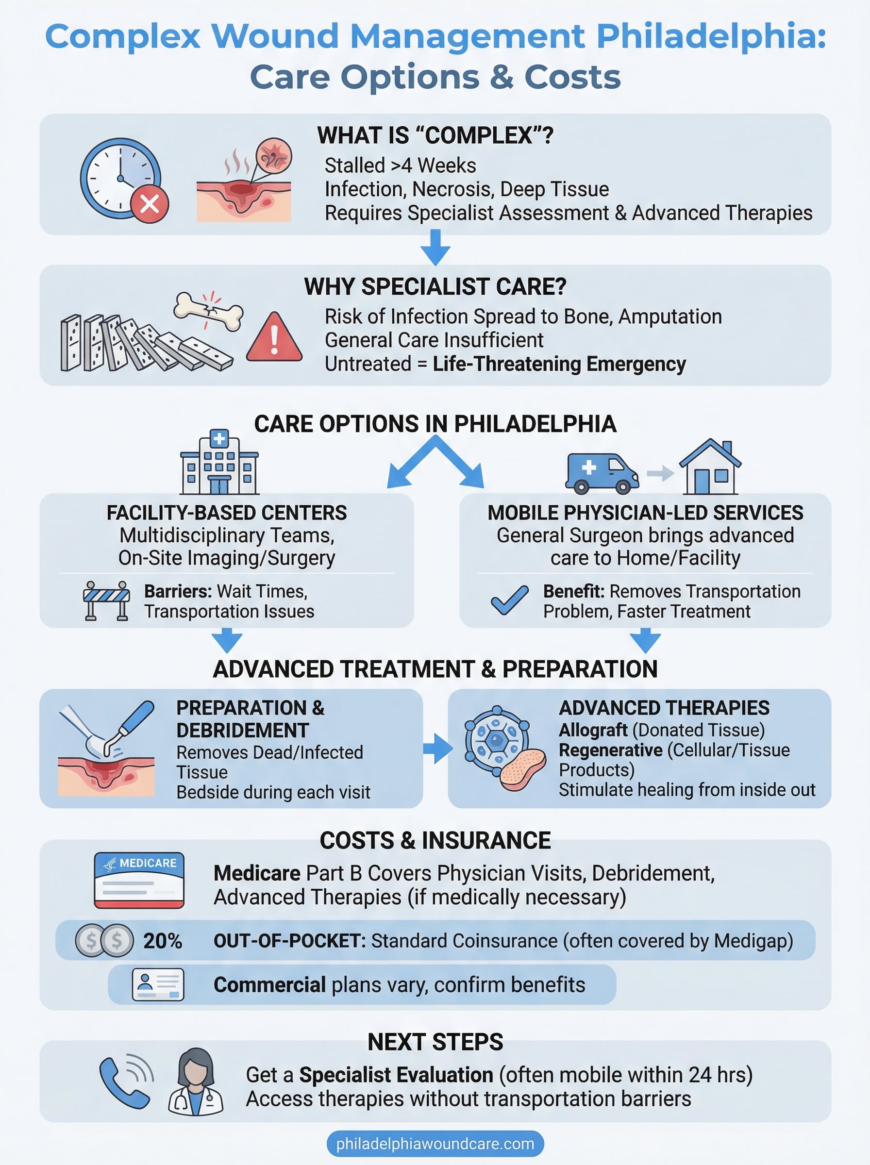 complex wound management philadelphia infographic