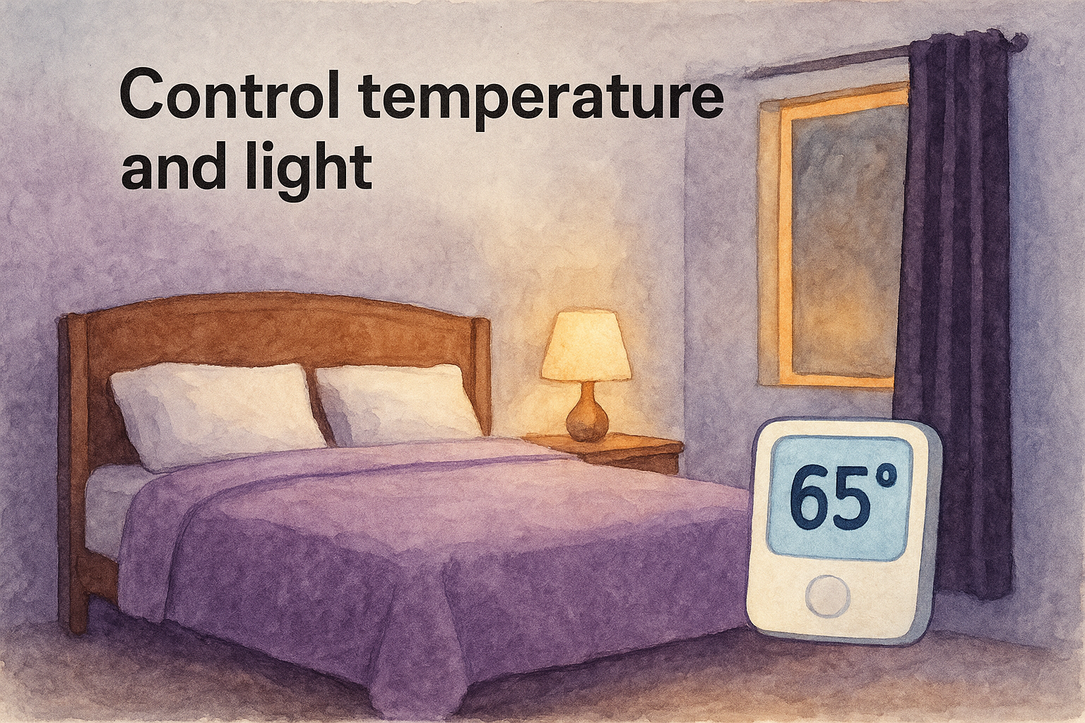 Control temperature and light