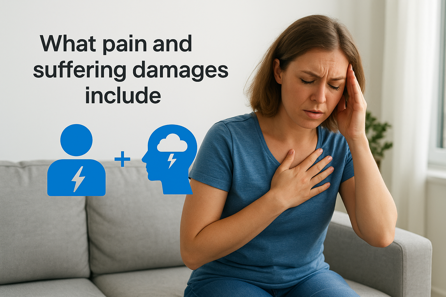 What pain and suffering damages include