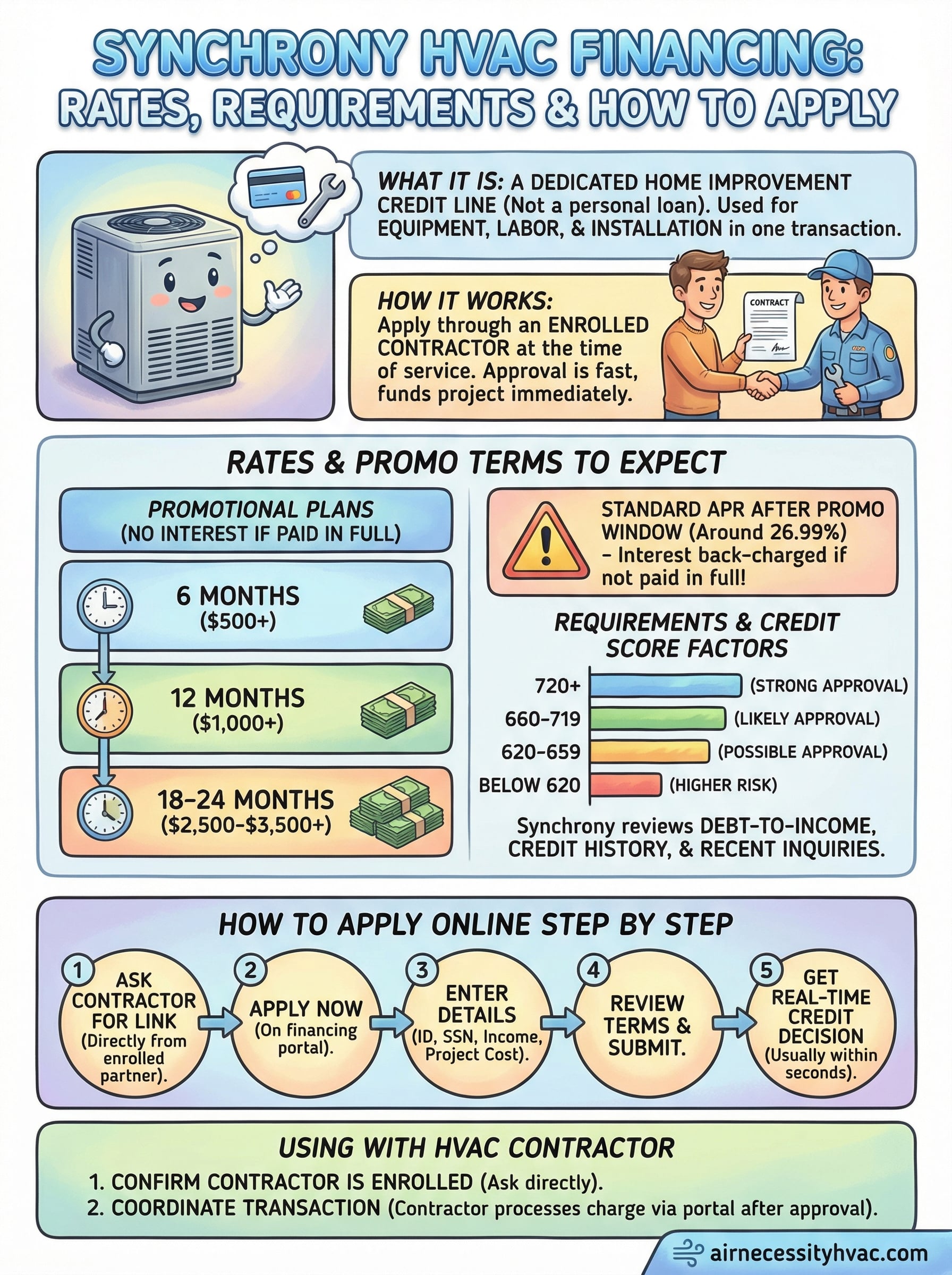 synchrony hvac financing infographic