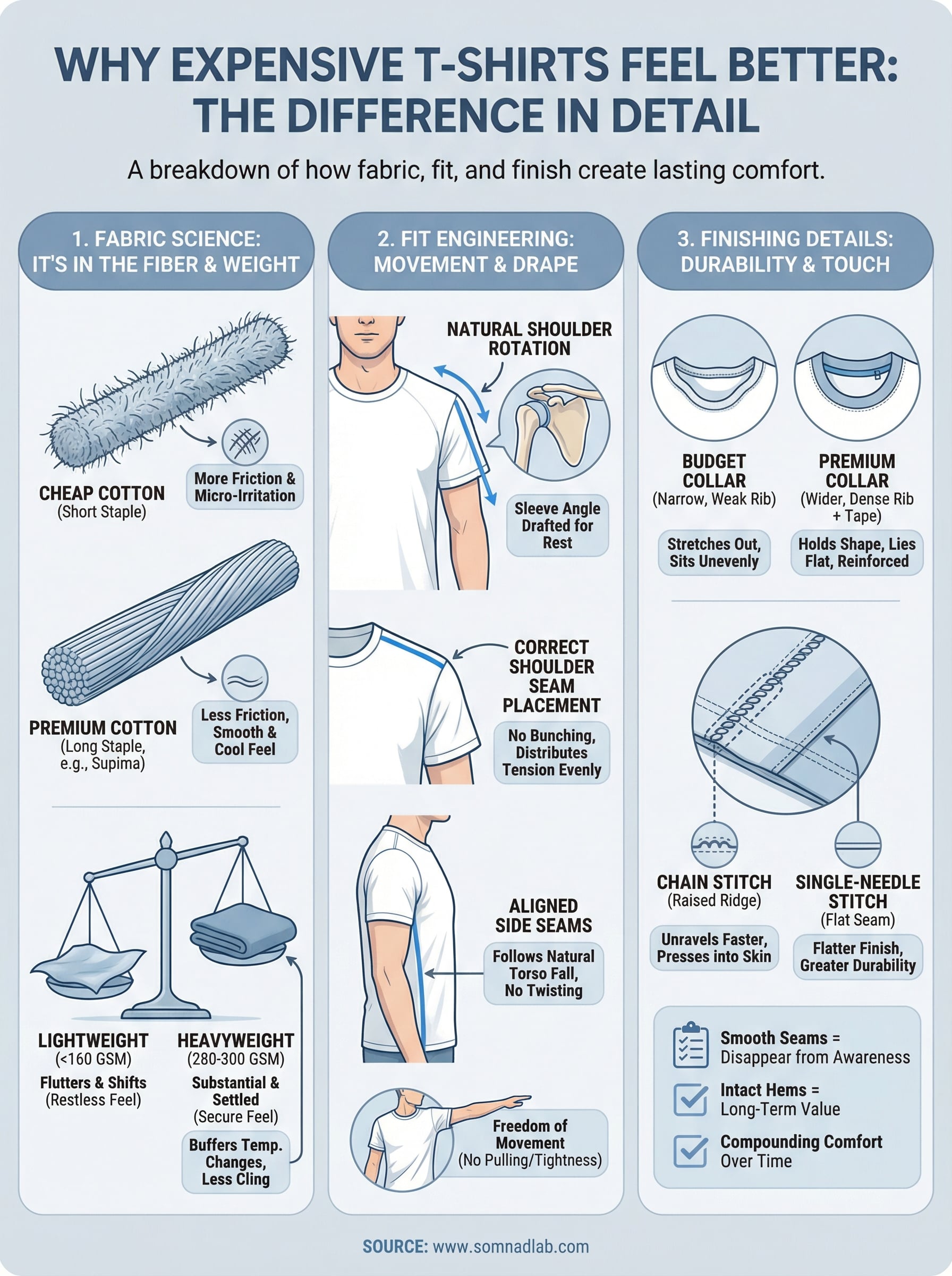 why expensive t shirts feel better infographic