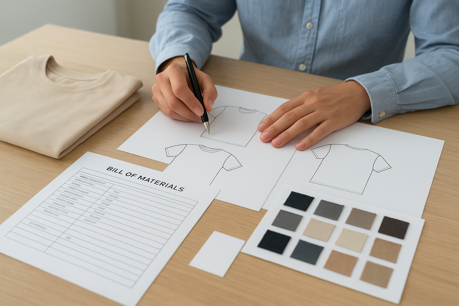 Your tech pack or reference sample