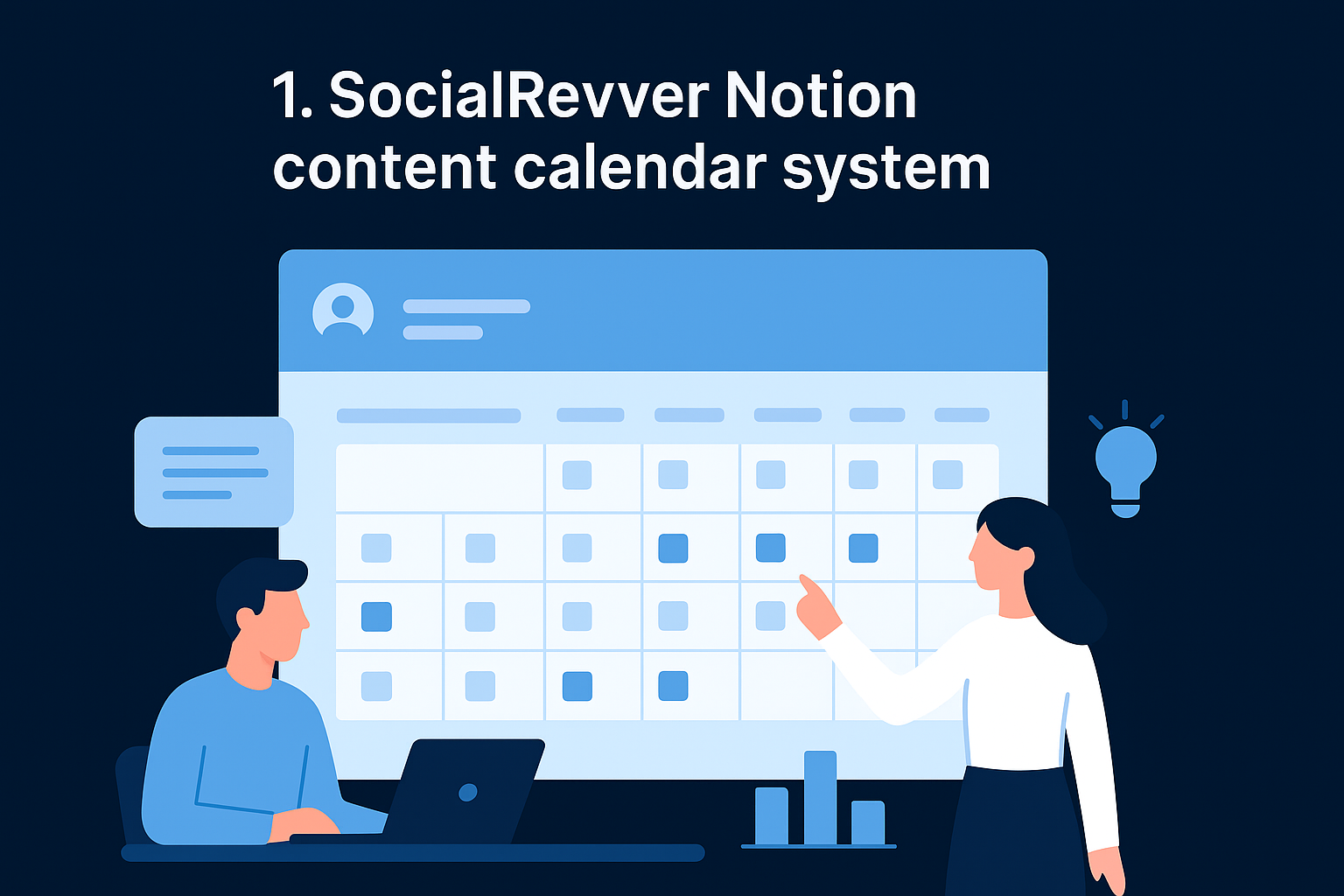 1. SocialRevver Notion content calendar system