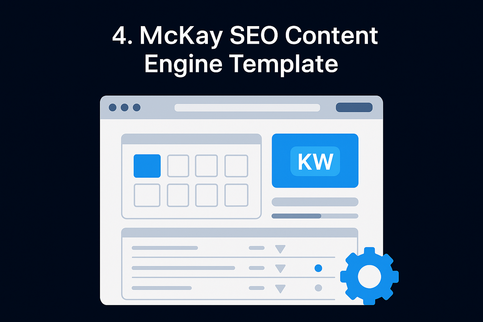 4. McKay SEO content engine template