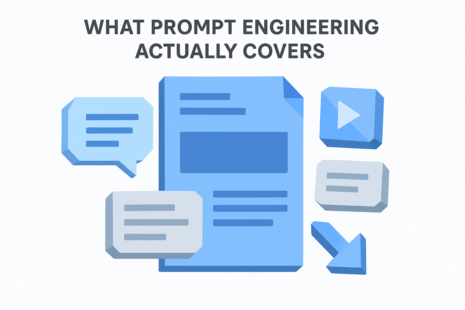 What prompt engineering actually covers