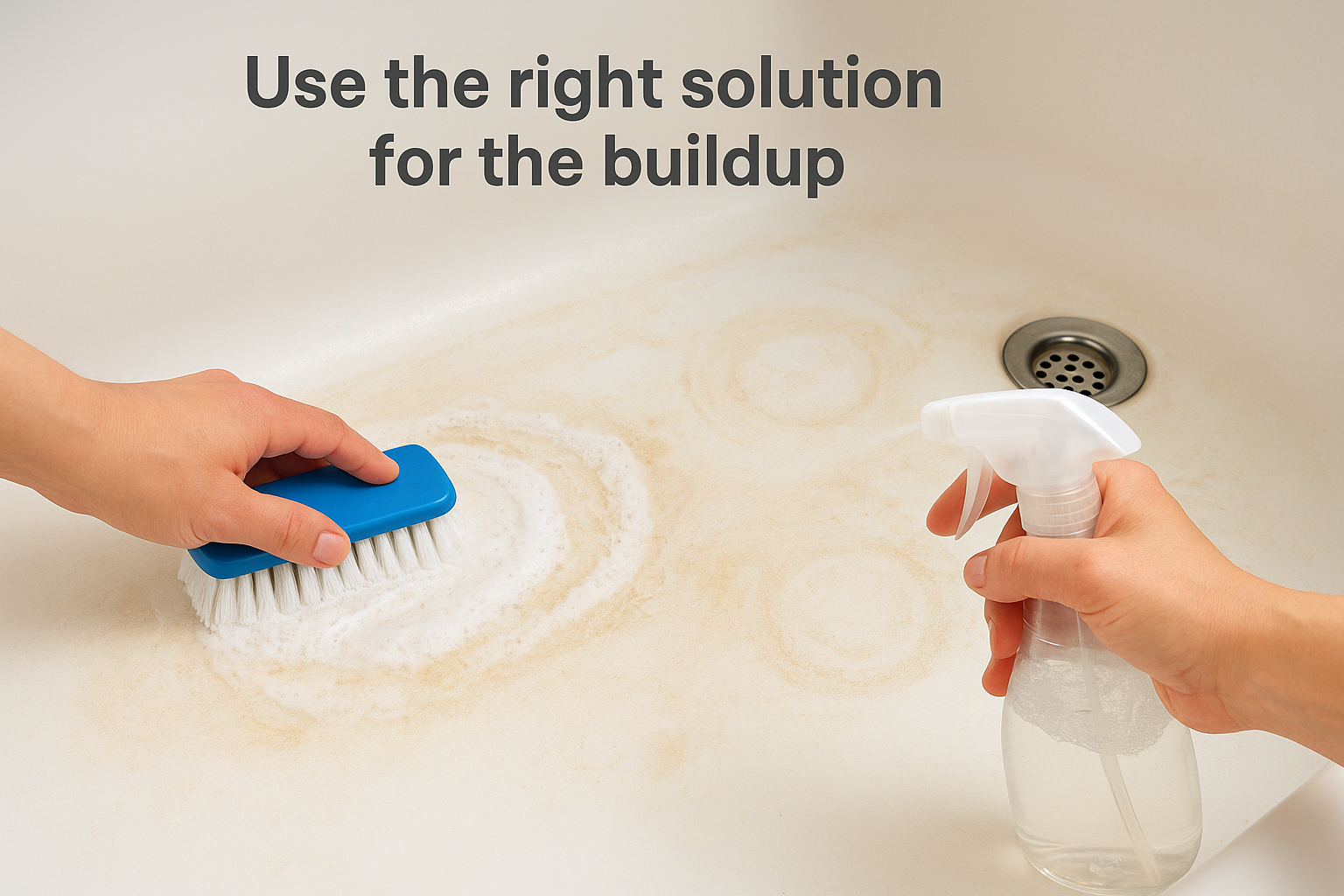 Use the right solution for the buildup