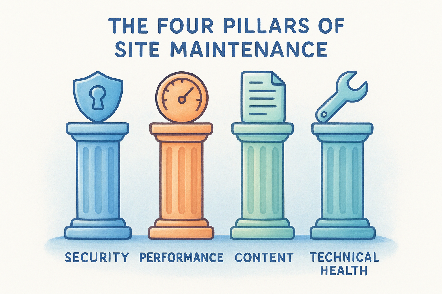The four pillars of site maintenance