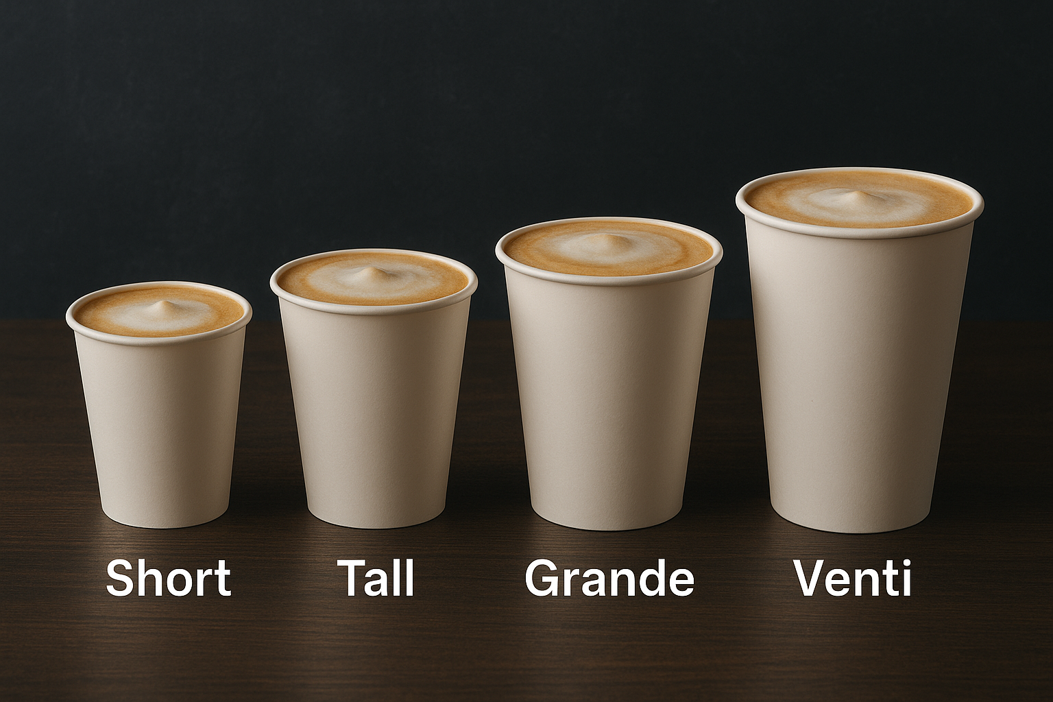 The numbers for each size