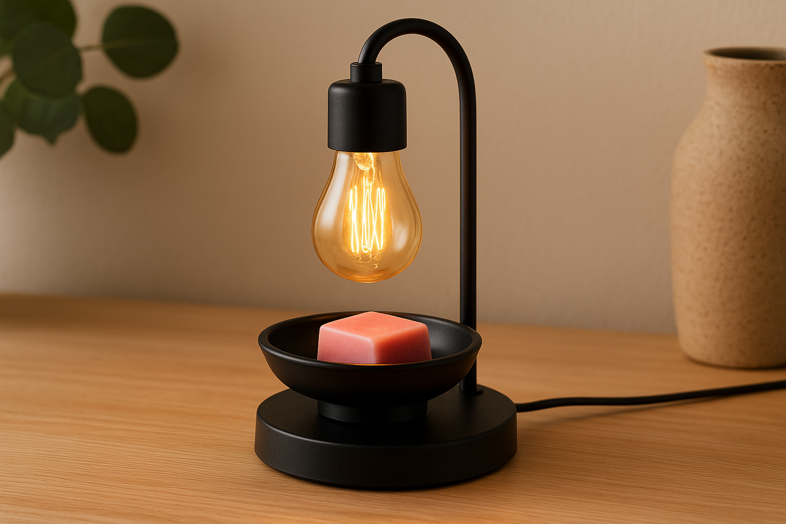 1. Small Flame Edison bulb wax warmer